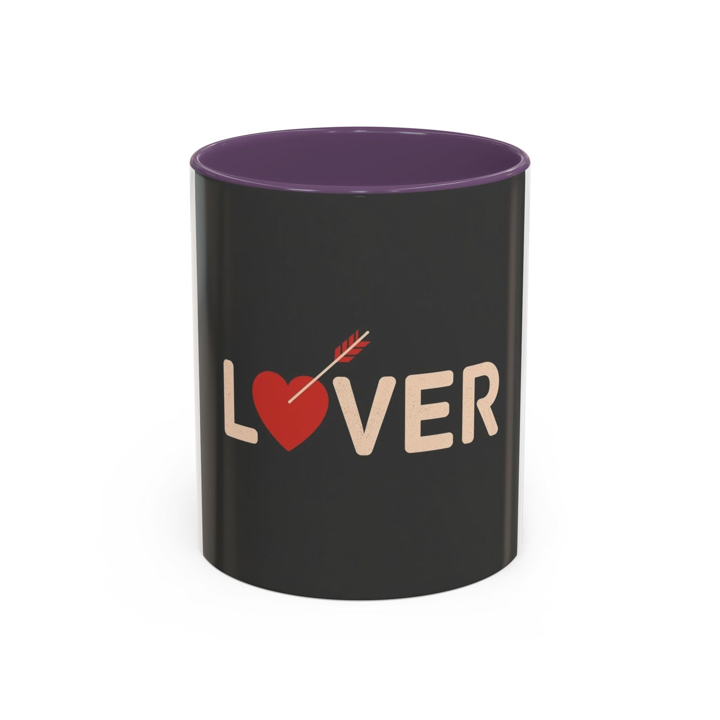 Lover Heart Arrow Accent Coffee Mug – Romantic Valentine’s Day Gift (11/15oz)