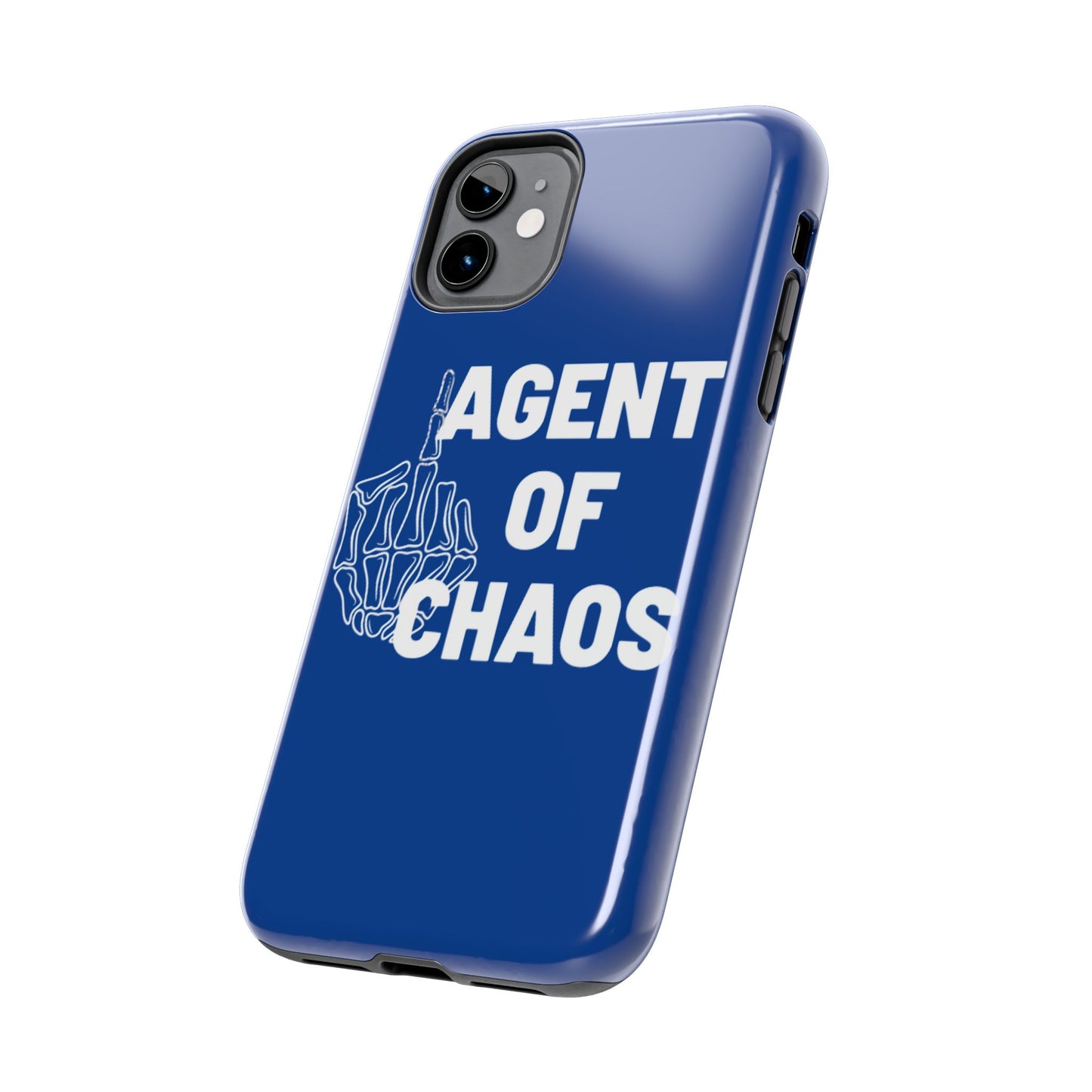 Phone Case — "Agent of Chaos" Bold Skeleton Graphic Rugged Protection