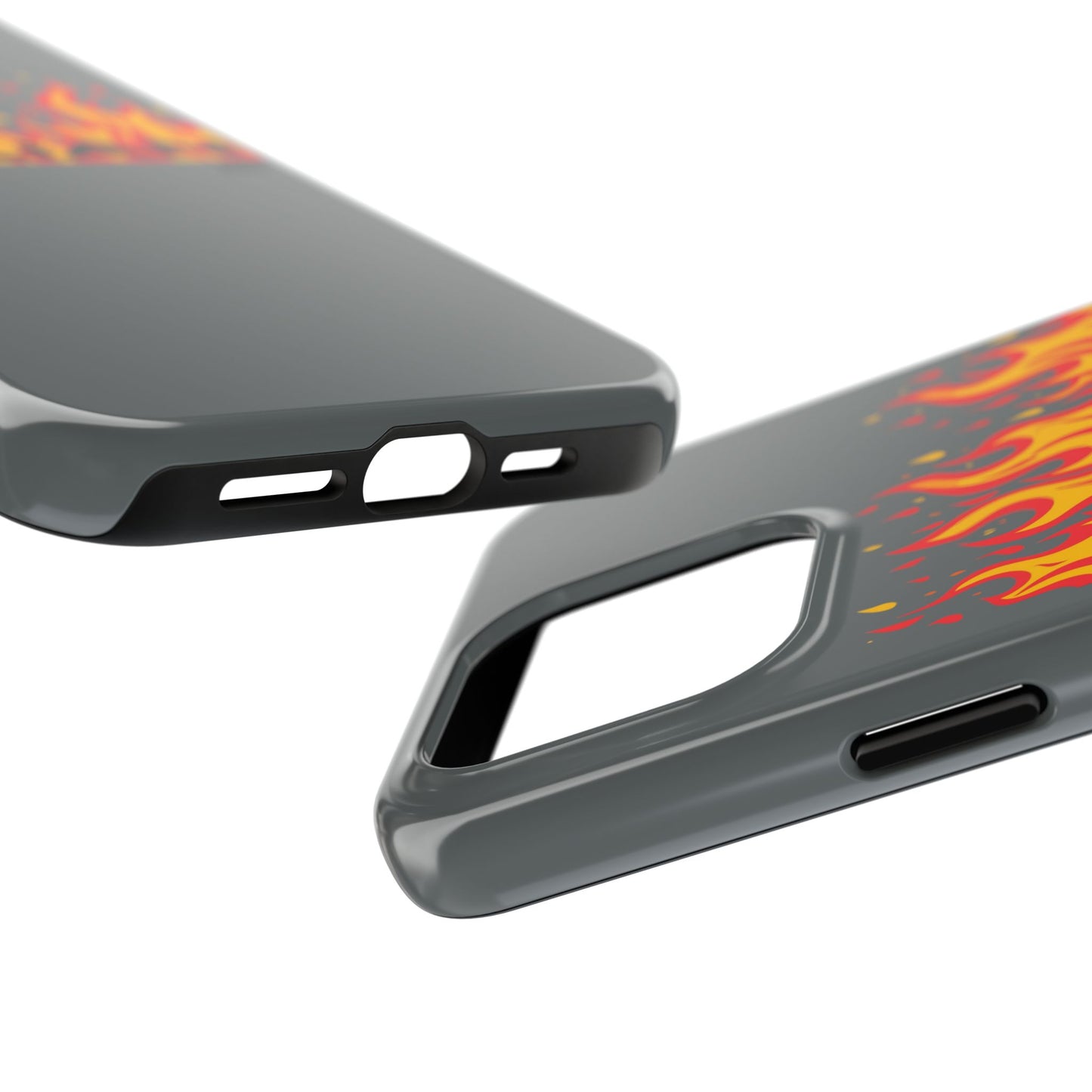 Flame 'Villian' Tough Phone Case – Protective Fire Graphic iPhone Case