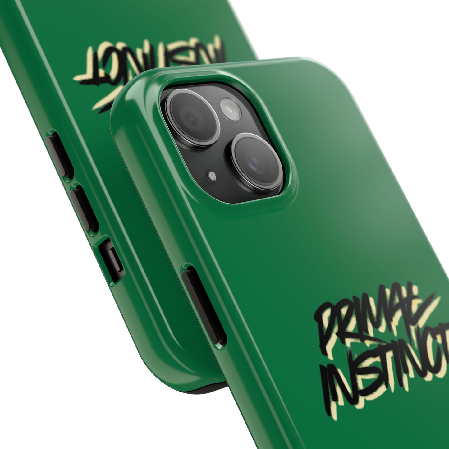Primal Instinct Tough Phone Case — Green Claw-Mark Protective Cover