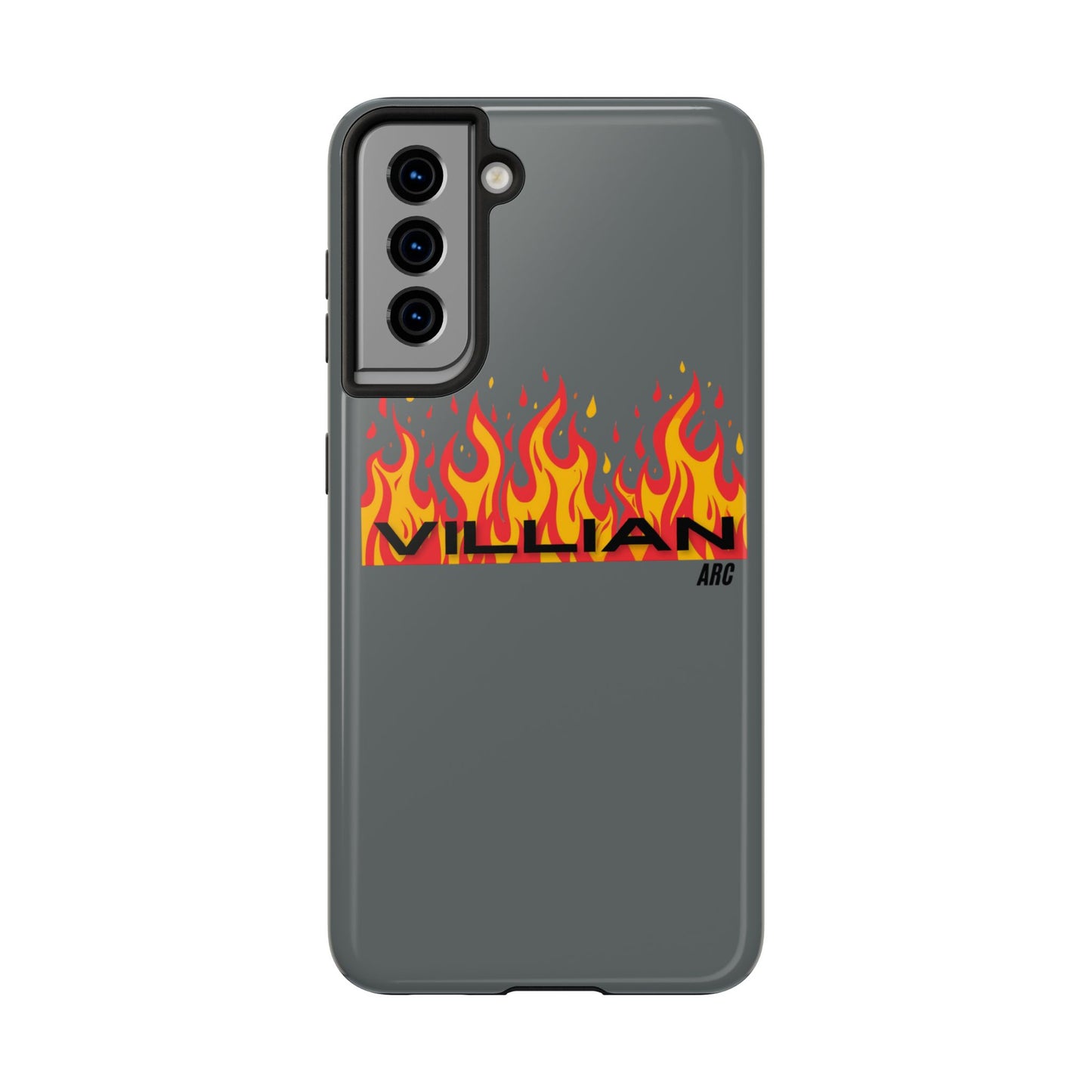 Flame 'Villian' Tough Phone Case – Protective Fire Graphic iPhone Case