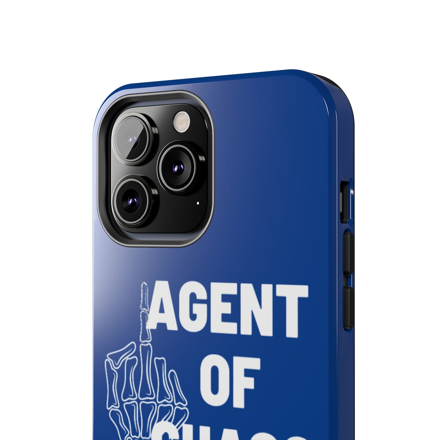 Phone Case — "Agent of Chaos" Bold Skeleton Graphic Rugged Protection