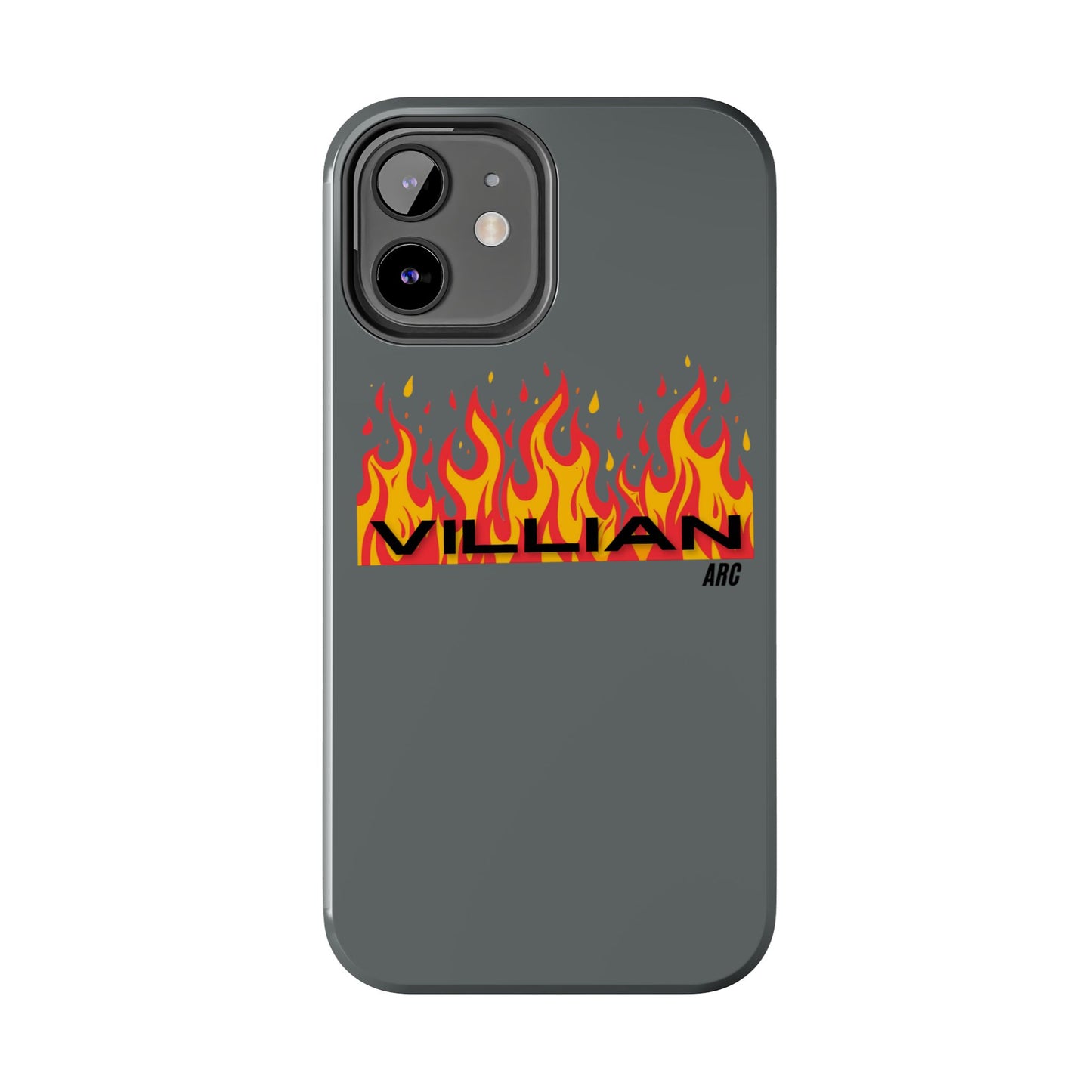 Flame 'Villian' Tough Phone Case – Protective Fire Graphic iPhone Case