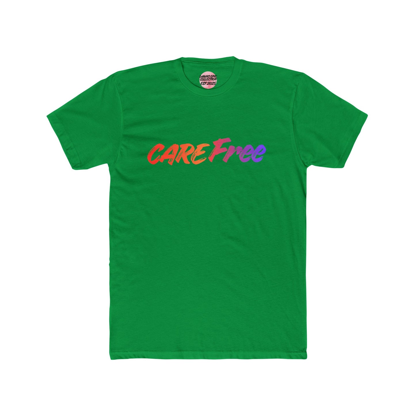 Care Free Gradient Tee — 'CareFree' Relaxed Graphic T‑Shirt