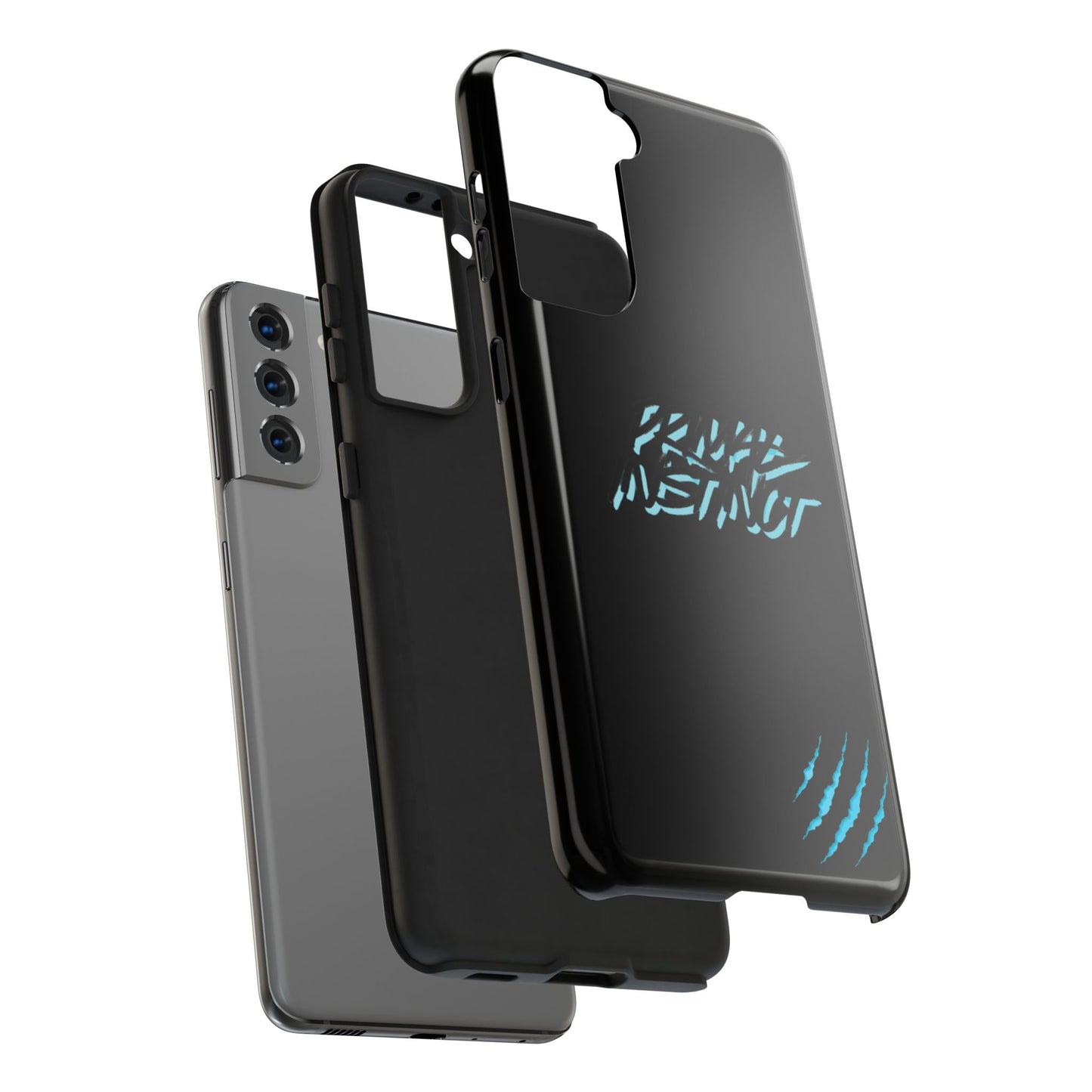 Tough Phone Case — Blue Claw 'Instinct' Scratch Design