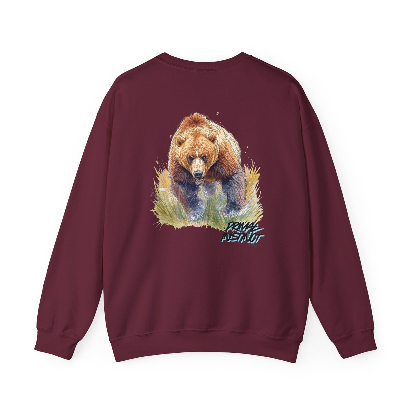 Bear Attack Sweatshirt — Graphic Wildlife Crewneck