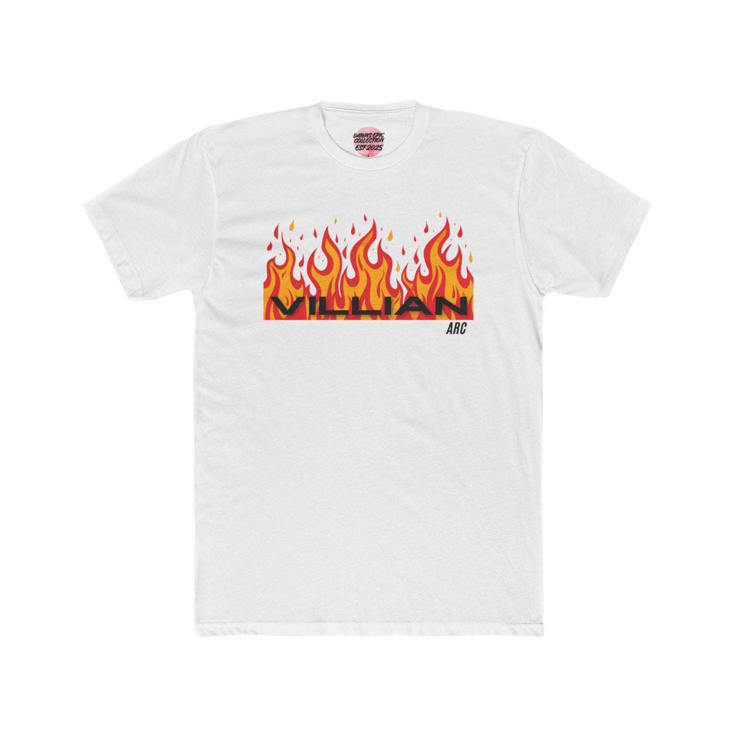 Flame Logo Tee — 'MILAN' Fire Graphic Cotton T-Shirt