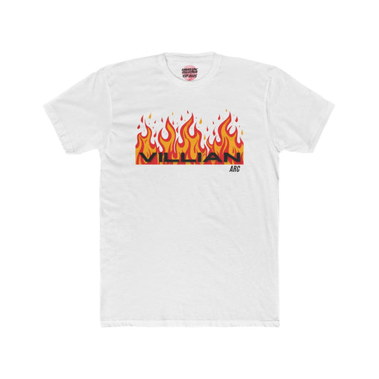 Flame Logo Tee — 'MILAN' Fire Graphic Cotton T-Shirt