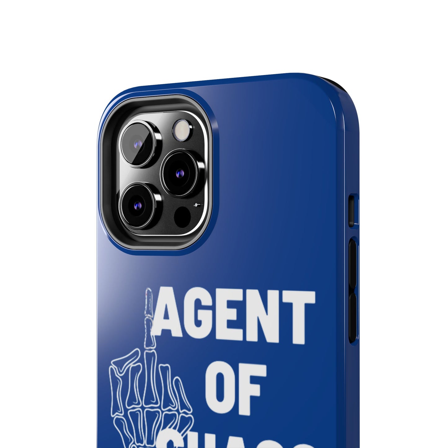 Phone Case — "Agent of Chaos" Bold Skeleton Graphic Rugged Protection