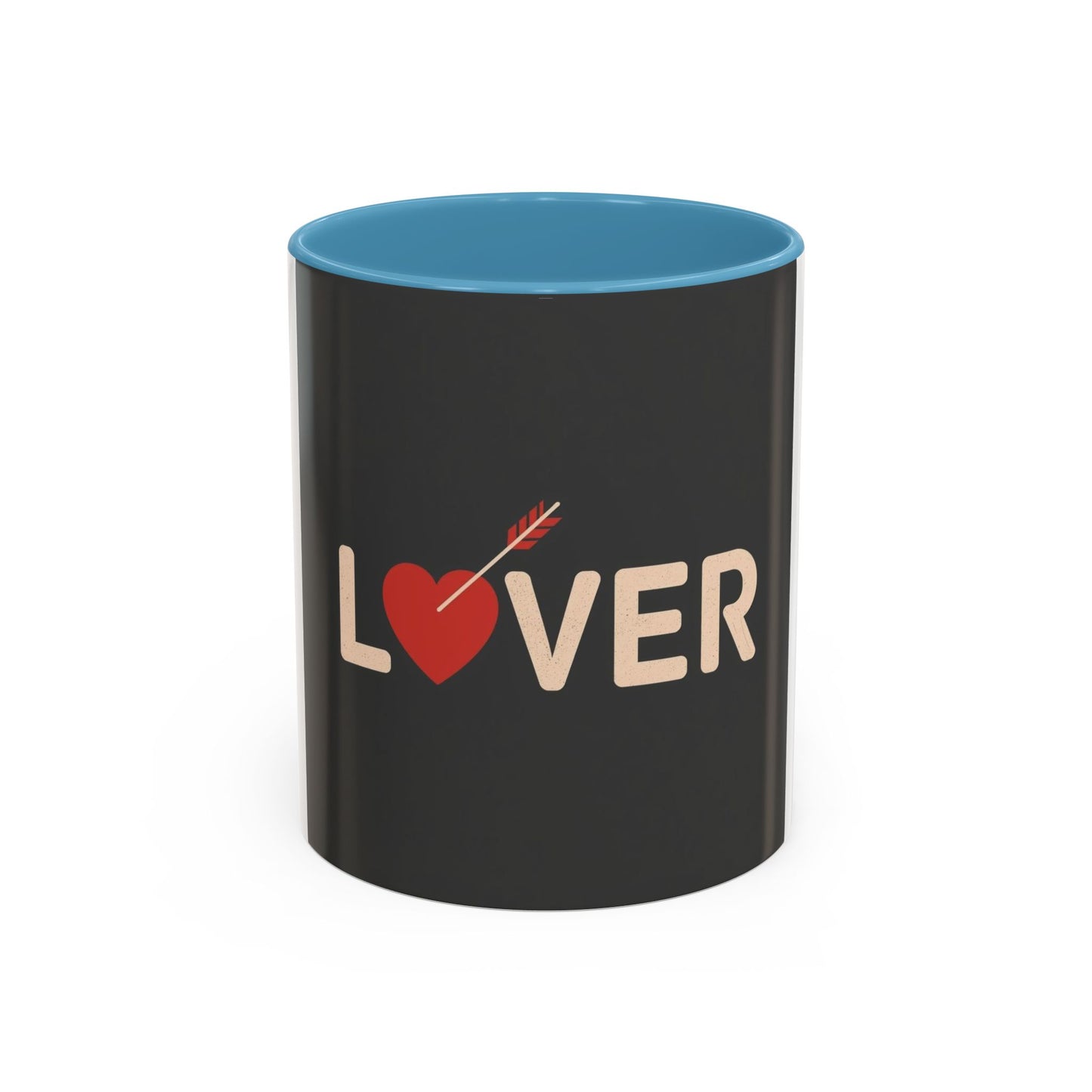 Lover Heart Arrow Accent Coffee Mug – Romantic Valentine’s Day Gift (11/15oz)