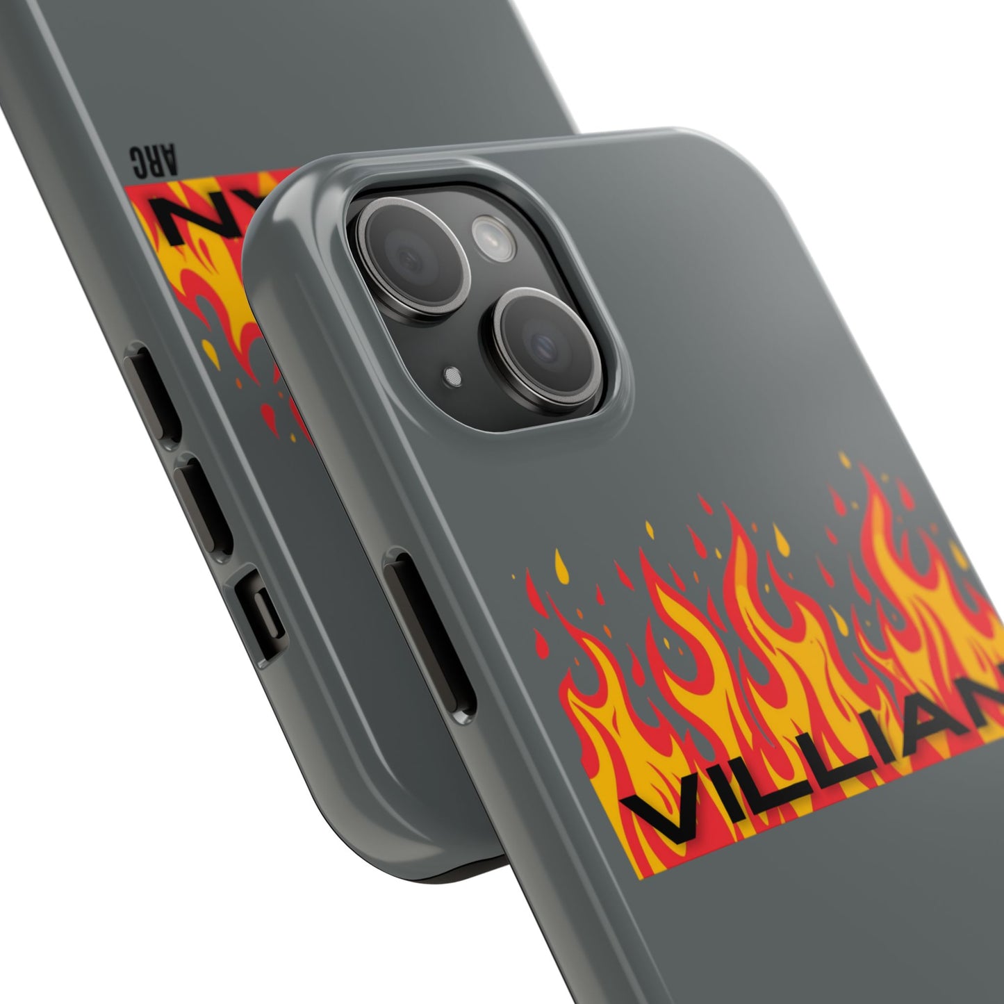 Flame 'Villian' Tough Phone Case – Protective Fire Graphic iPhone Case
