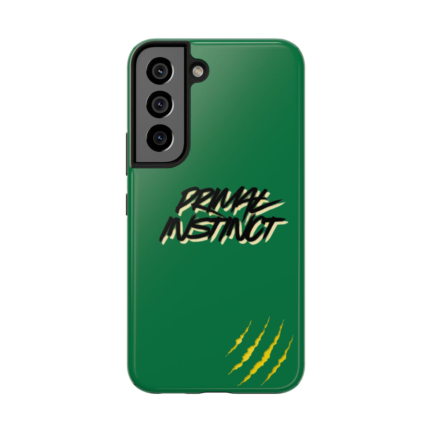 Primal Instinct Tough Phone Case — Green Claw-Mark Protective Cover