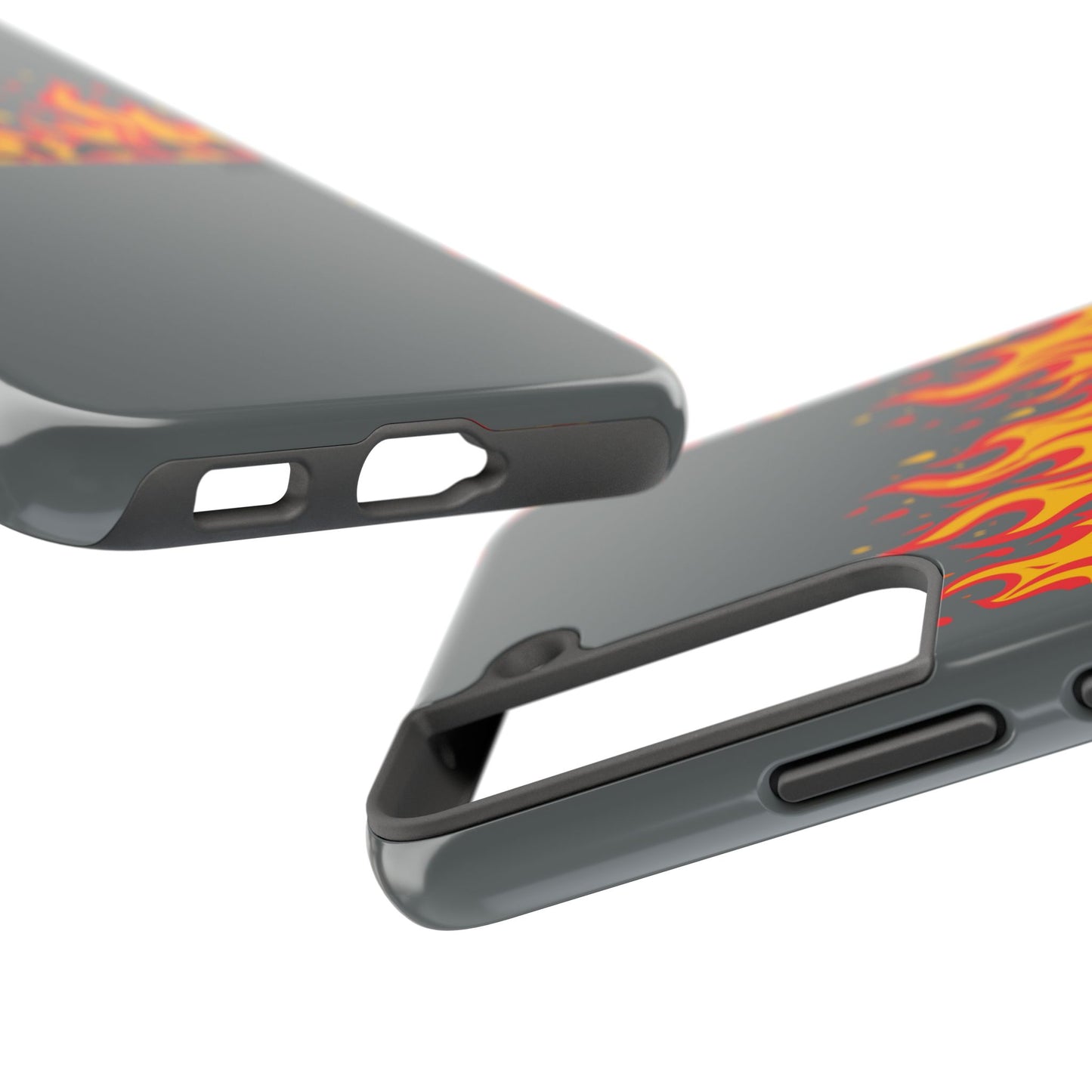 Flame 'Villian' Tough Phone Case – Protective Fire Graphic iPhone Case