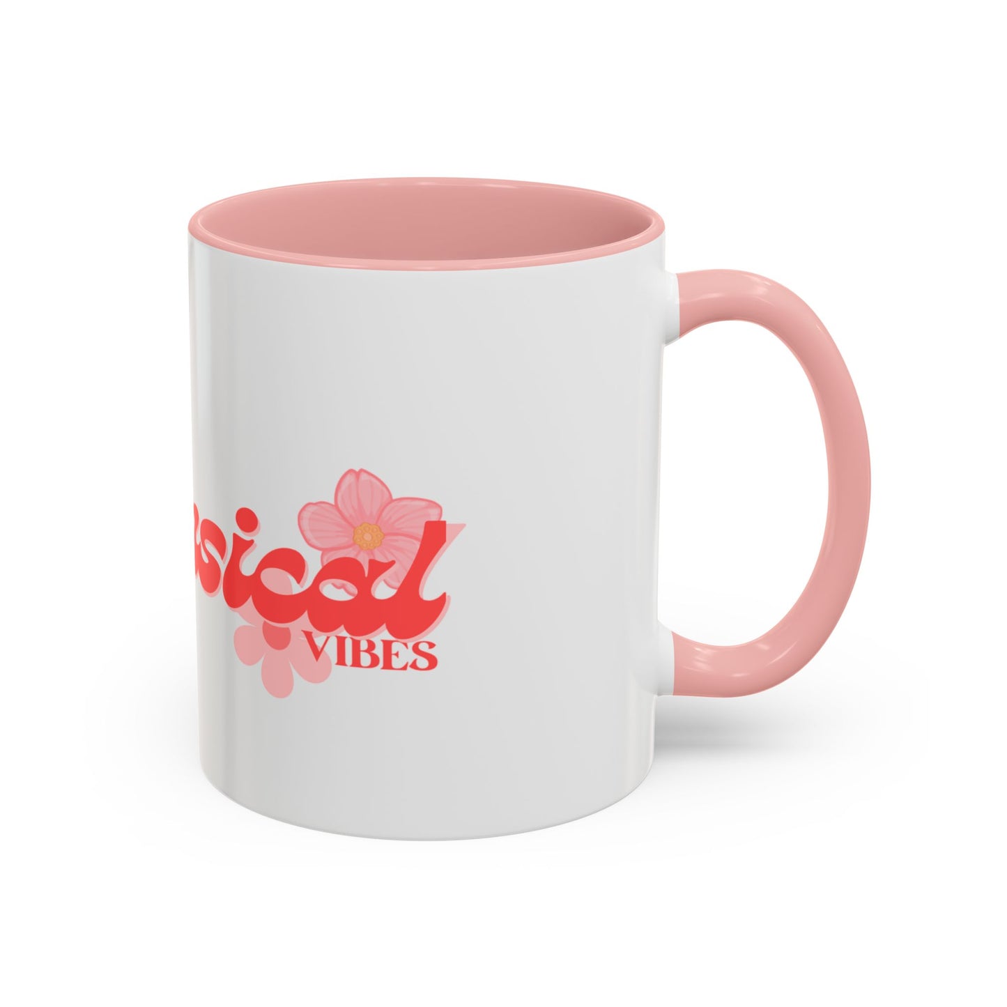 Whimsical Vibes Floral Accent Coffee Mug – 11/15oz