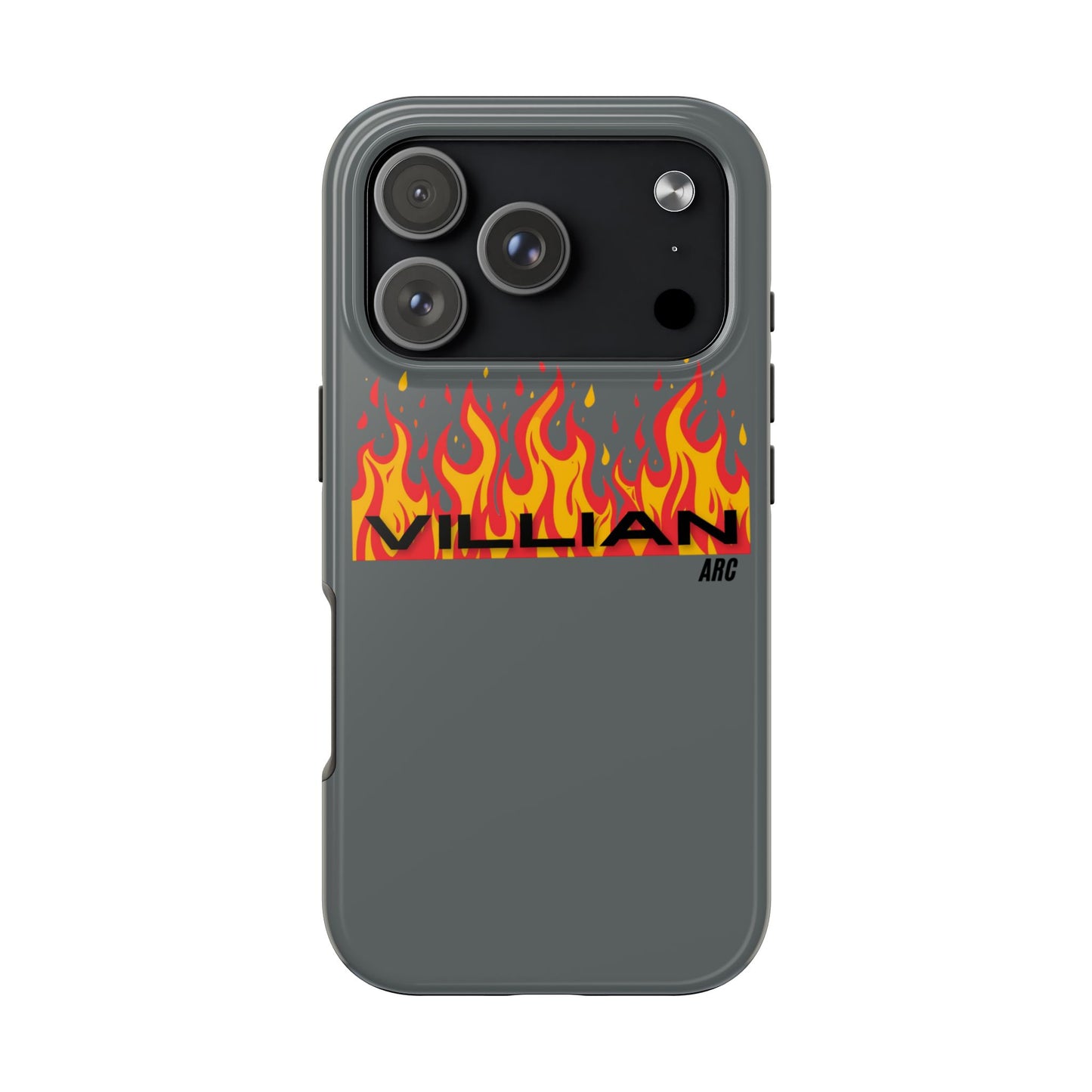 Flame 'Villian' Tough Phone Case – Protective Fire Graphic iPhone Case