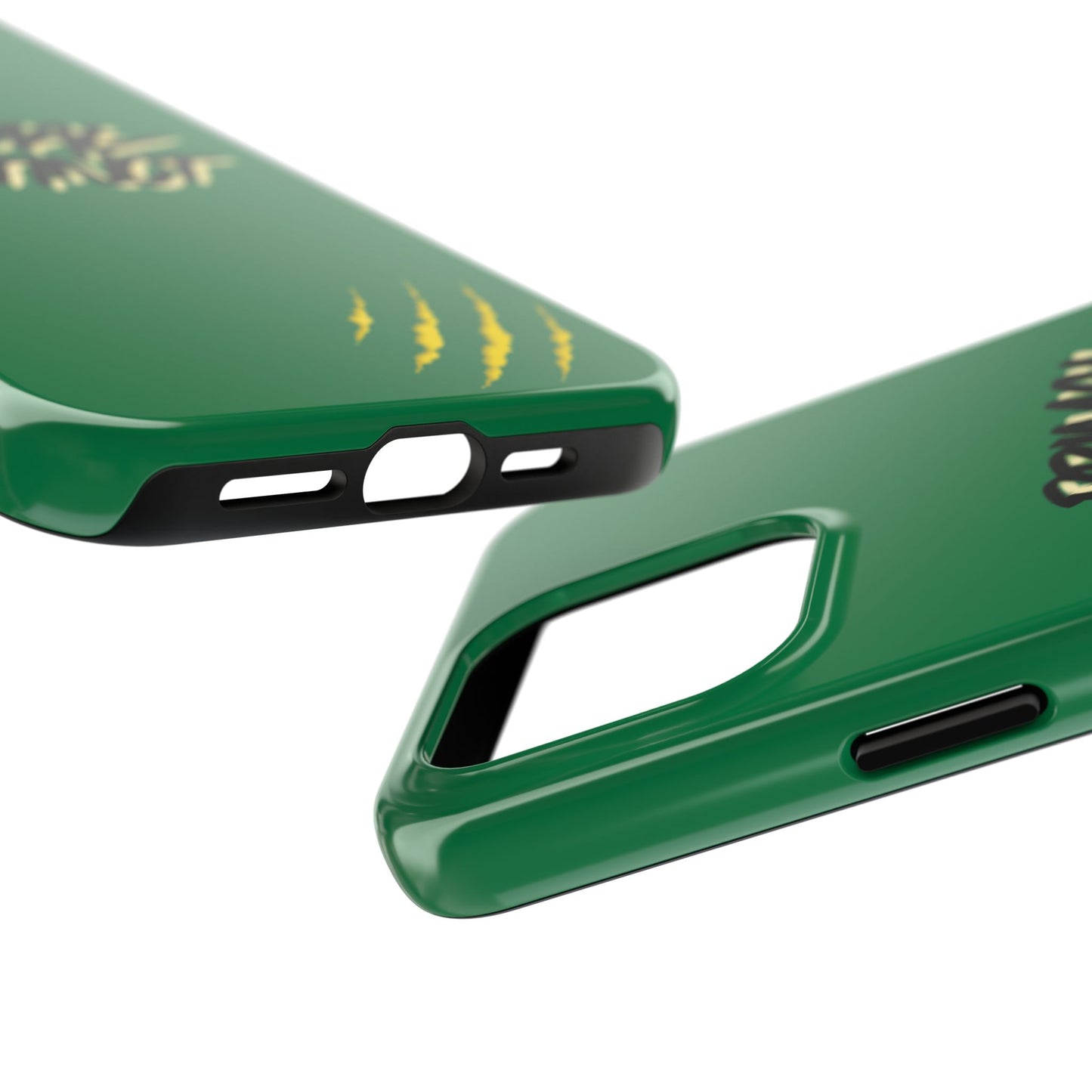 Primal Instinct Tough Phone Case — Green Claw-Mark Protective Cover
