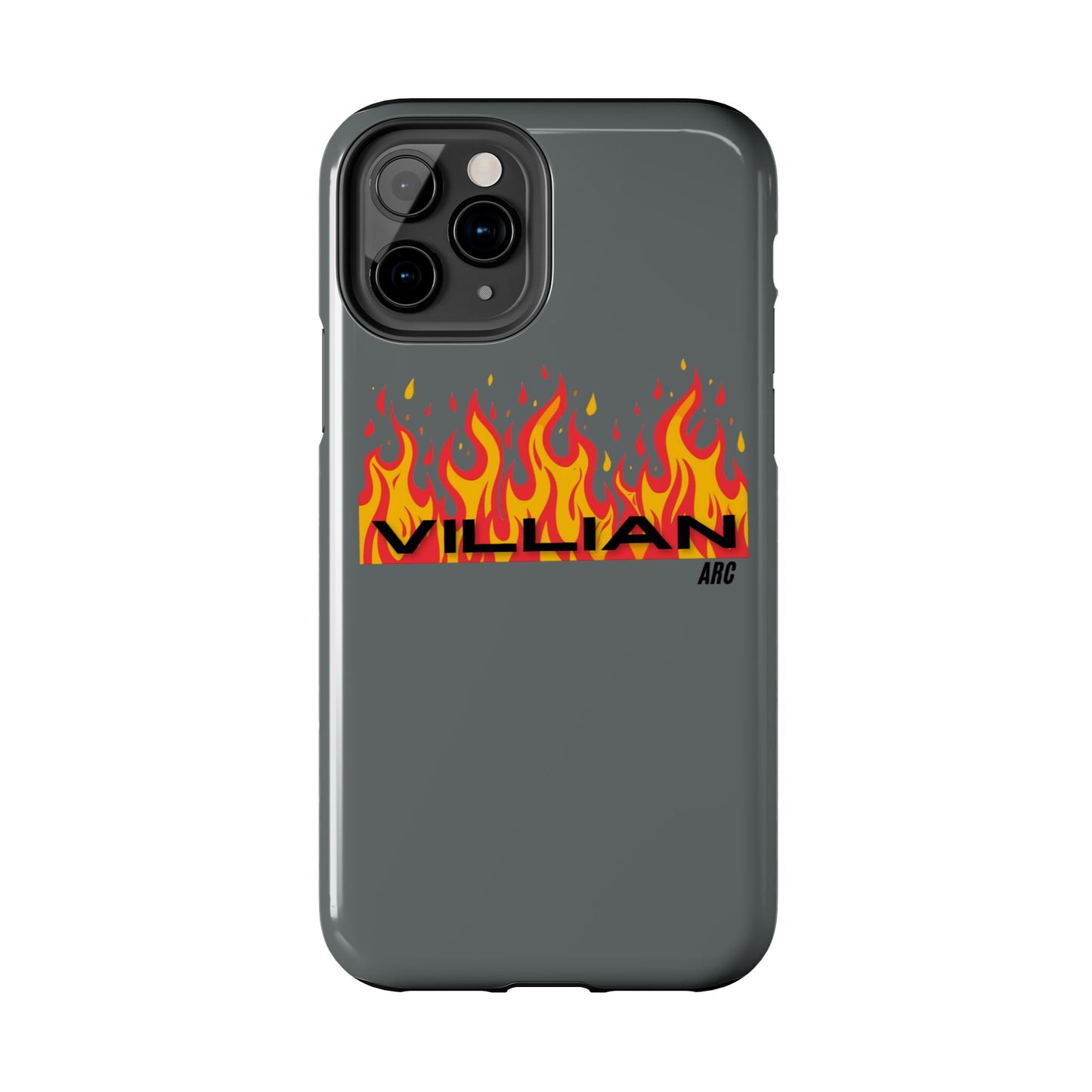 Flame 'Villian' Tough Phone Case – Protective Fire Graphic iPhone Case