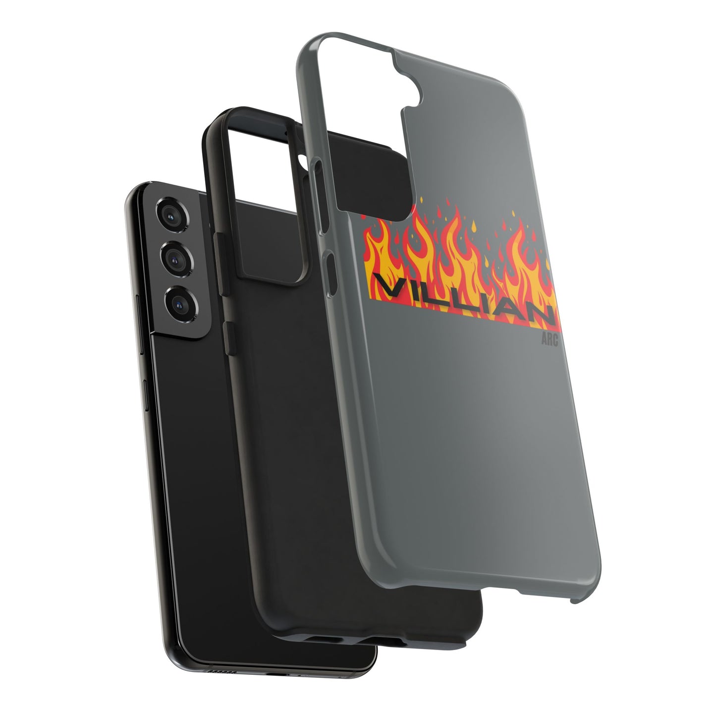 Flame 'Villian' Tough Phone Case – Protective Fire Graphic iPhone Case
