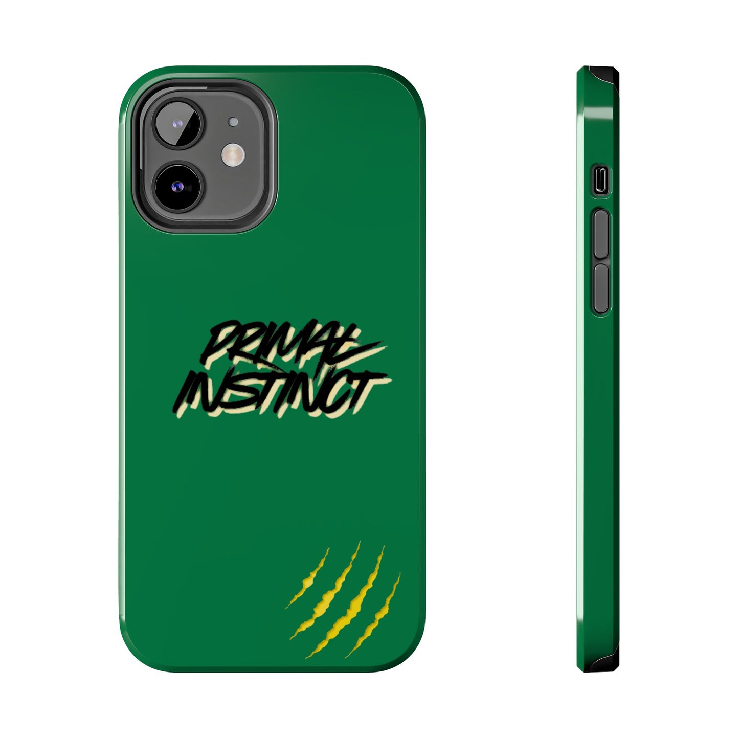 Primal Instinct Tough Phone Case — Green Claw-Mark Protective Cover