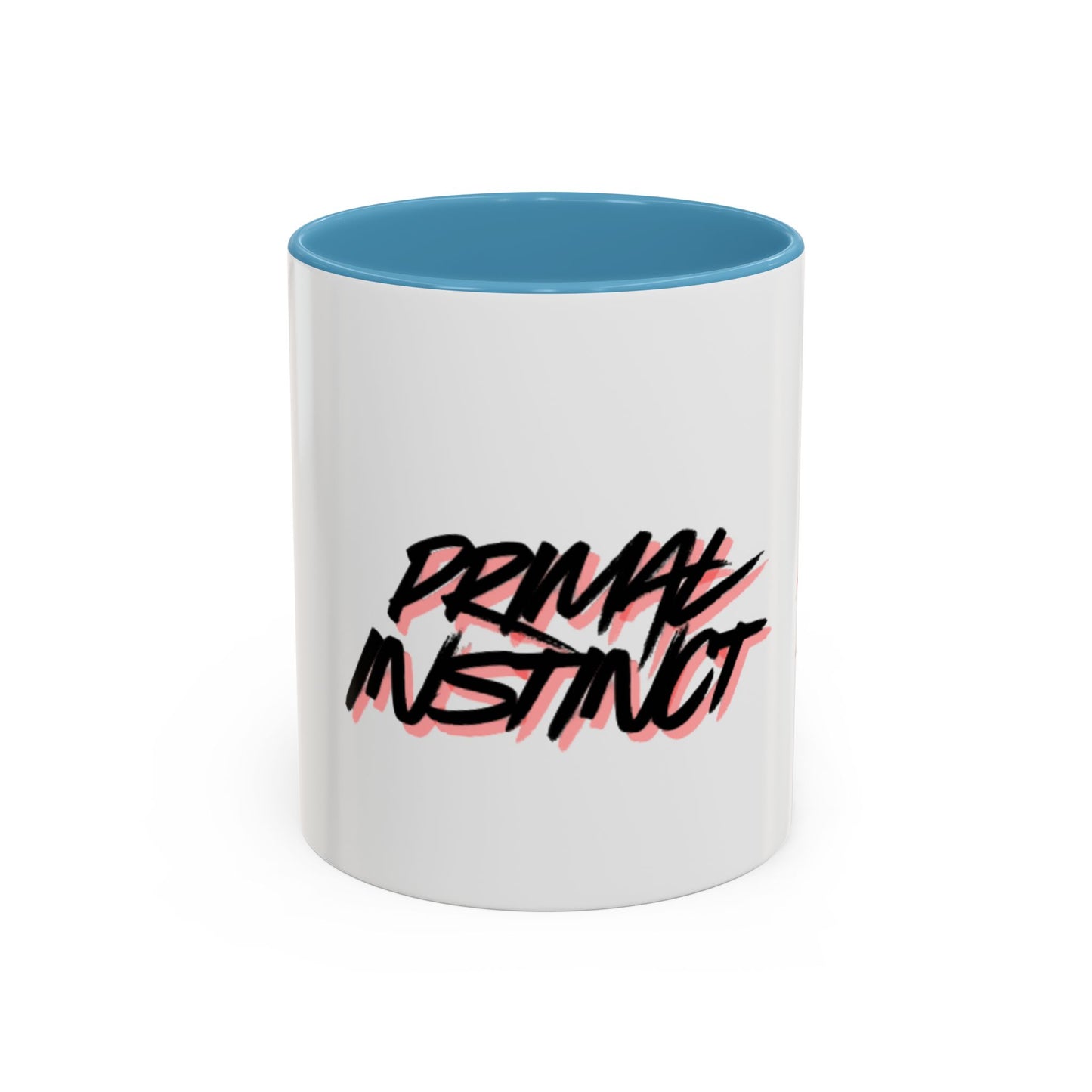 Accent Coffee Mug — "Primal Instinct" Graphic Mug with Red Claw Marks