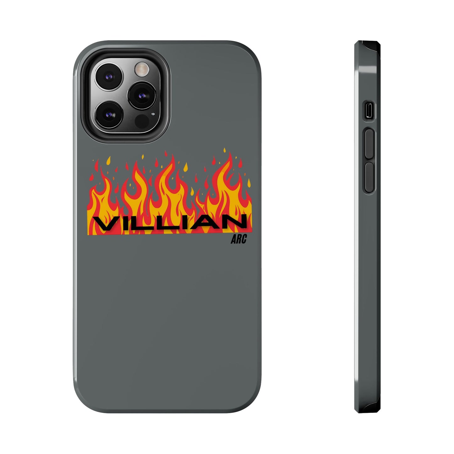 Flame 'Villian' Tough Phone Case – Protective Fire Graphic iPhone Case