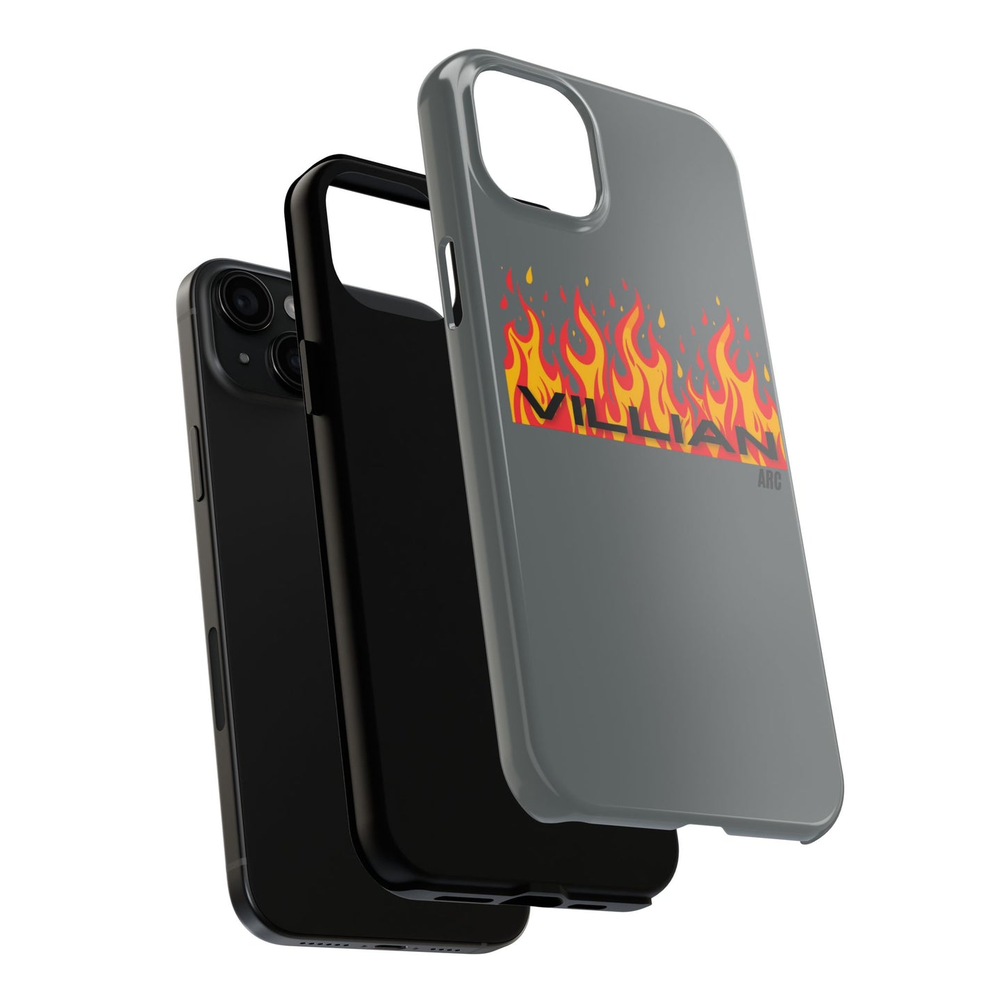 Flame 'Villian' Tough Phone Case – Protective Fire Graphic iPhone Case