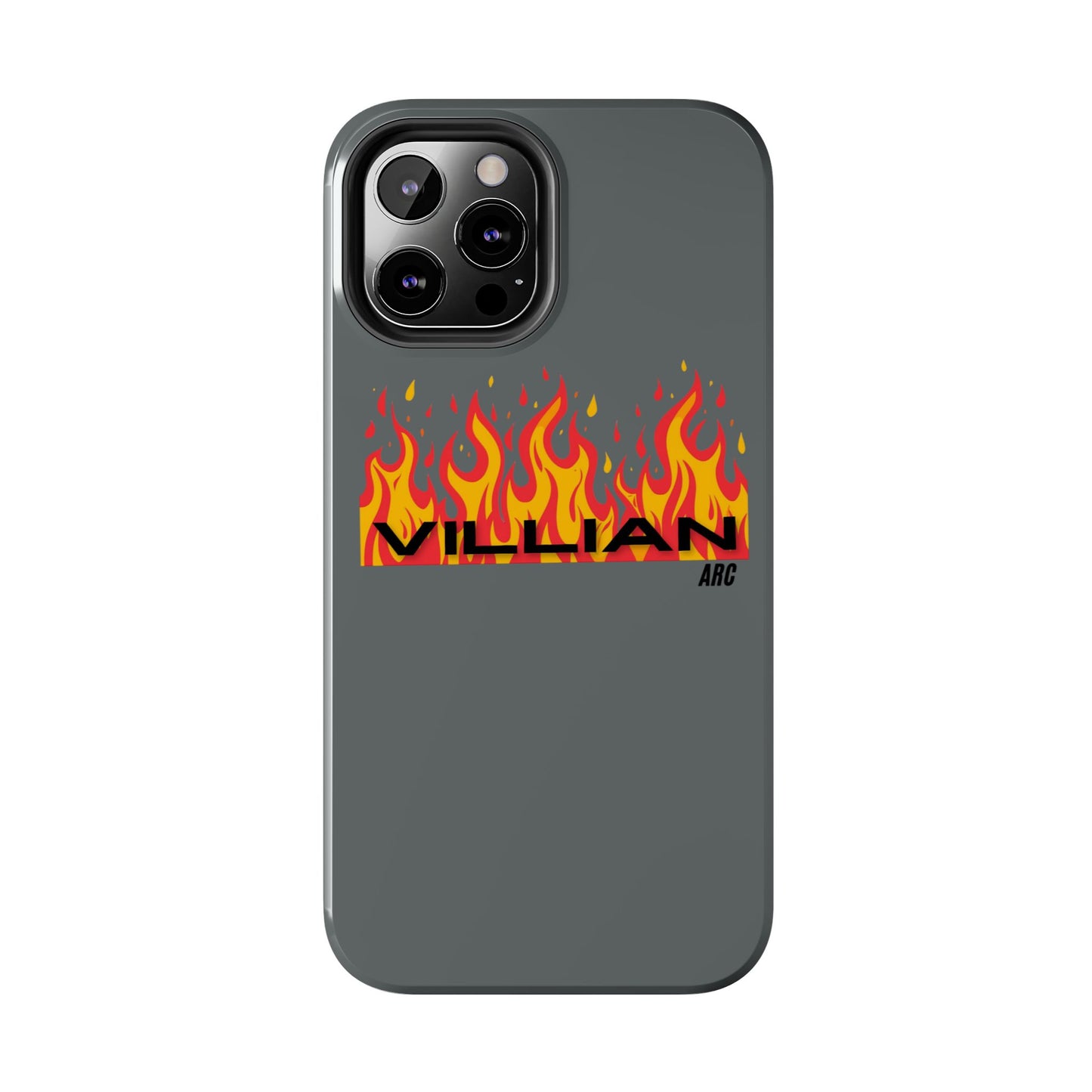 Flame 'Villian' Tough Phone Case – Protective Fire Graphic iPhone Case