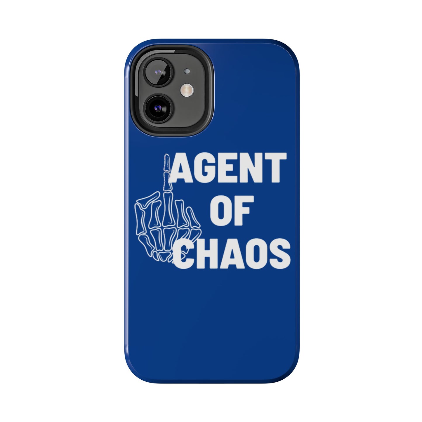 Phone Case — "Agent of Chaos" Bold Skeleton Graphic Rugged Protection