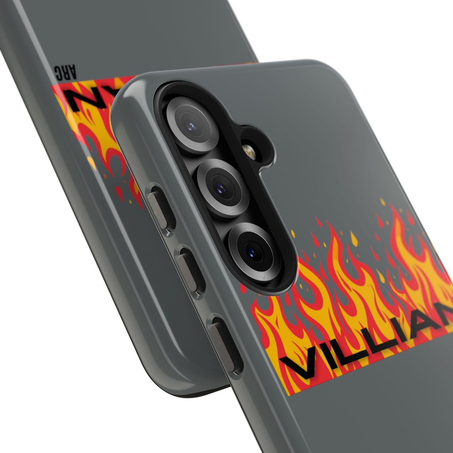 Flame 'Villian' Tough Phone Case – Protective Fire Graphic iPhone Case