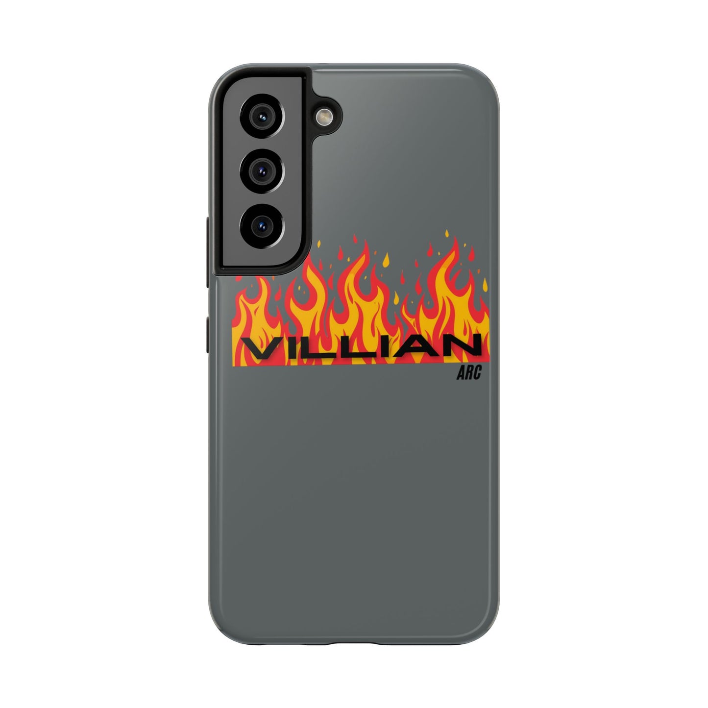 Flame 'Villian' Tough Phone Case – Protective Fire Graphic iPhone Case