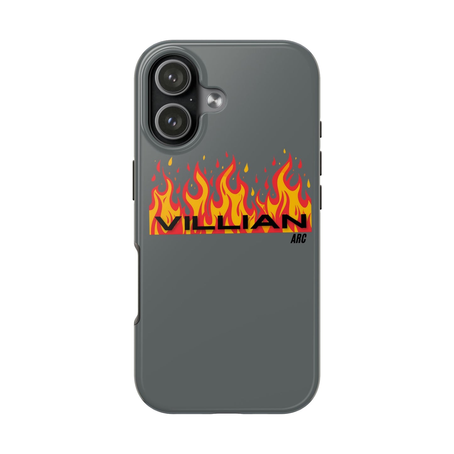 Flame 'Villian' Tough Phone Case – Protective Fire Graphic iPhone Case