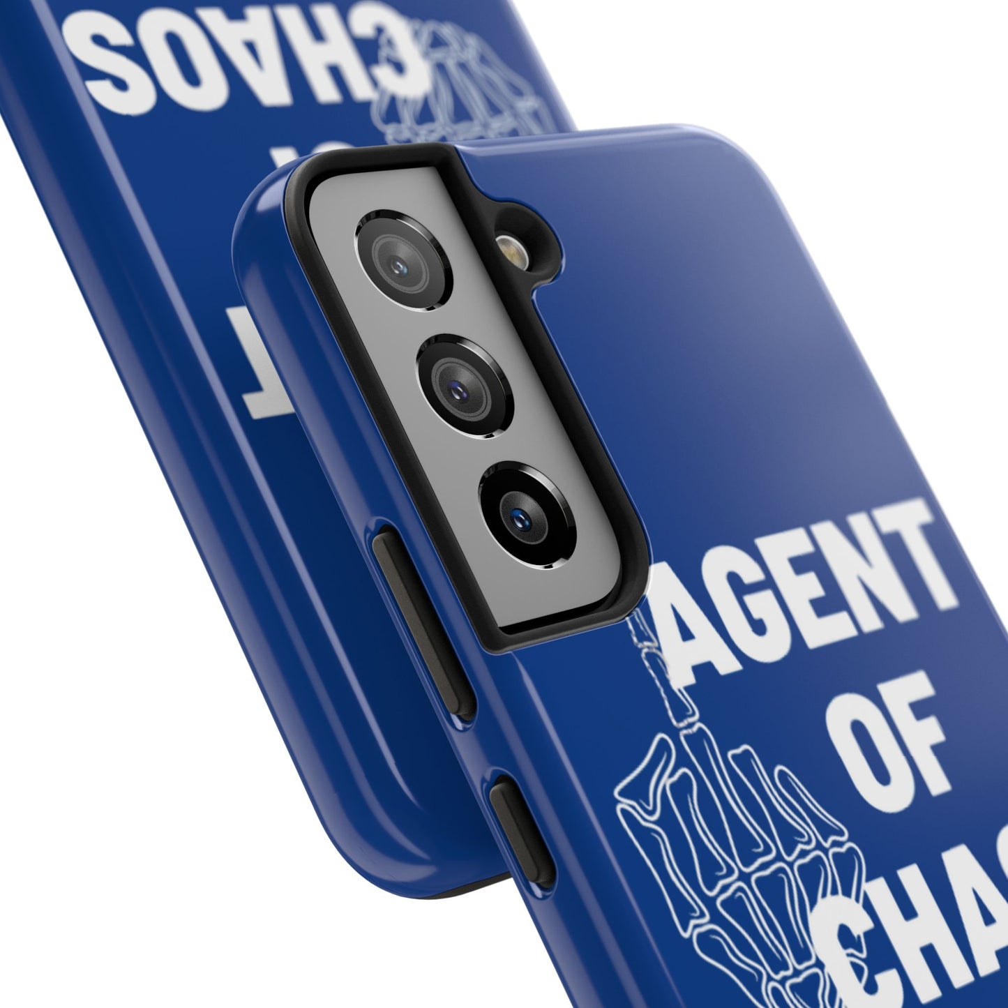 Phone Case — "Agent of Chaos" Bold Skeleton Graphic Rugged Protection