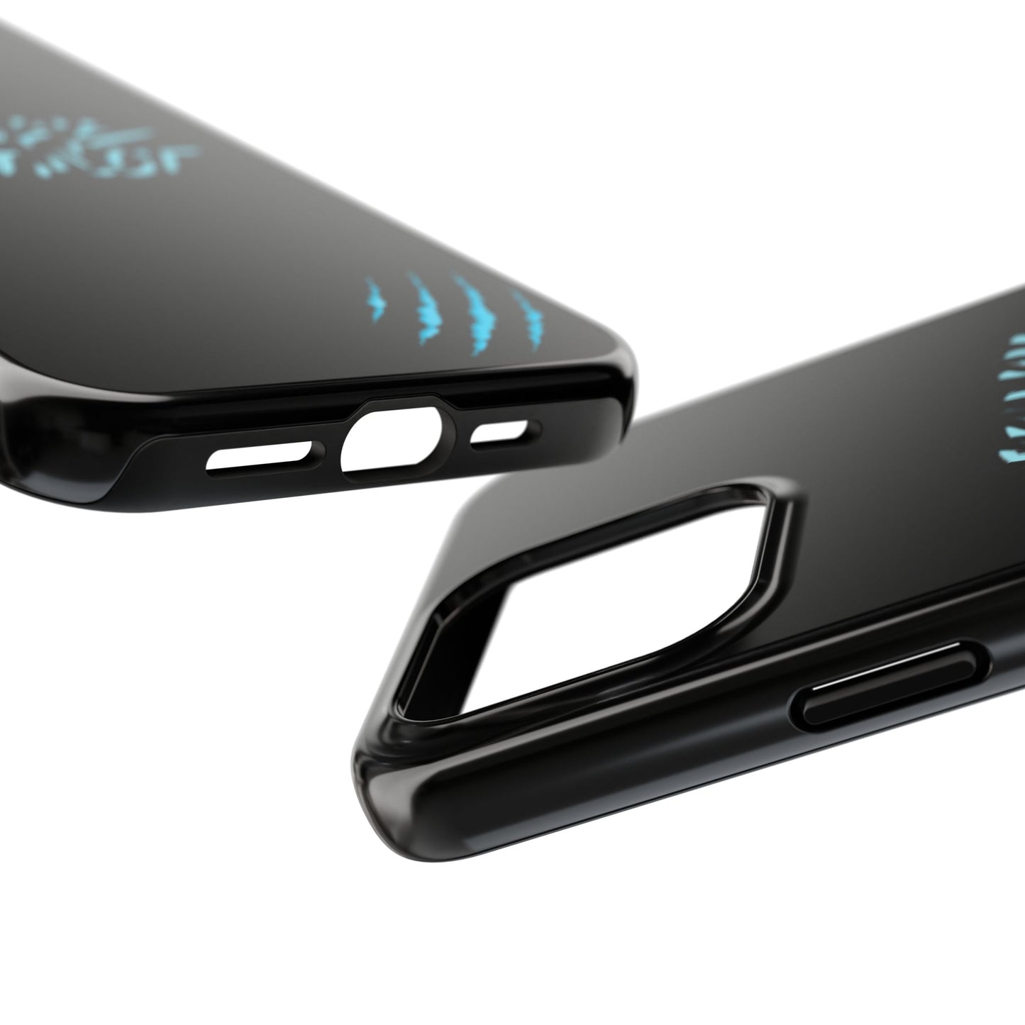 Tough Phone Case — Blue Claw 'Instinct' Scratch Design