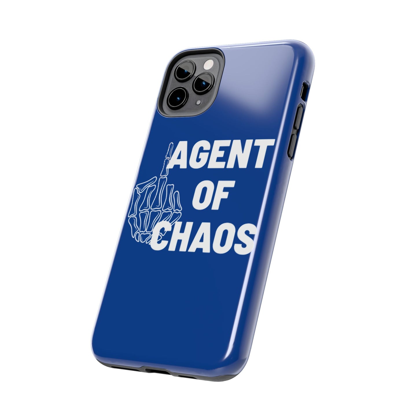 Phone Case — "Agent of Chaos" Bold Skeleton Graphic Rugged Protection
