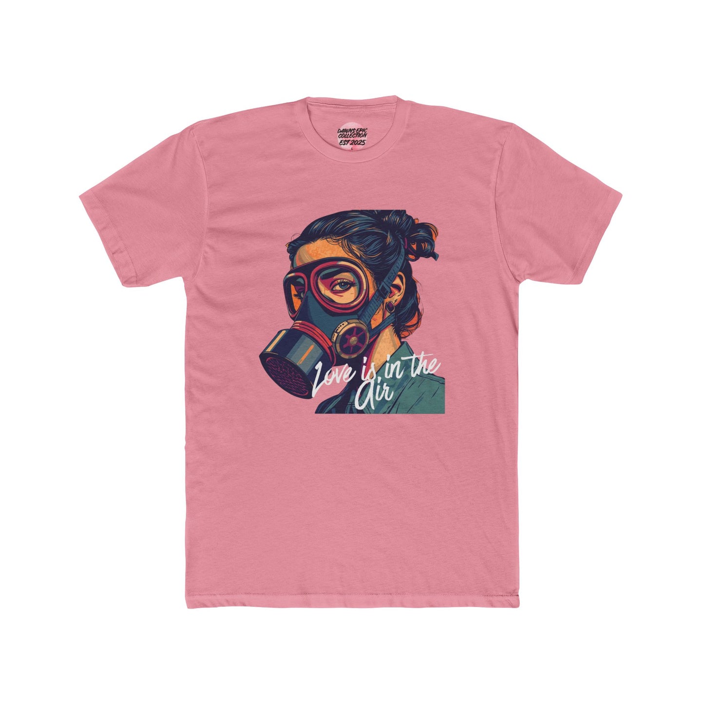 Gas Mask Girl Graphic T-Shirt — "Love is in the Air" Vintage Art Tee