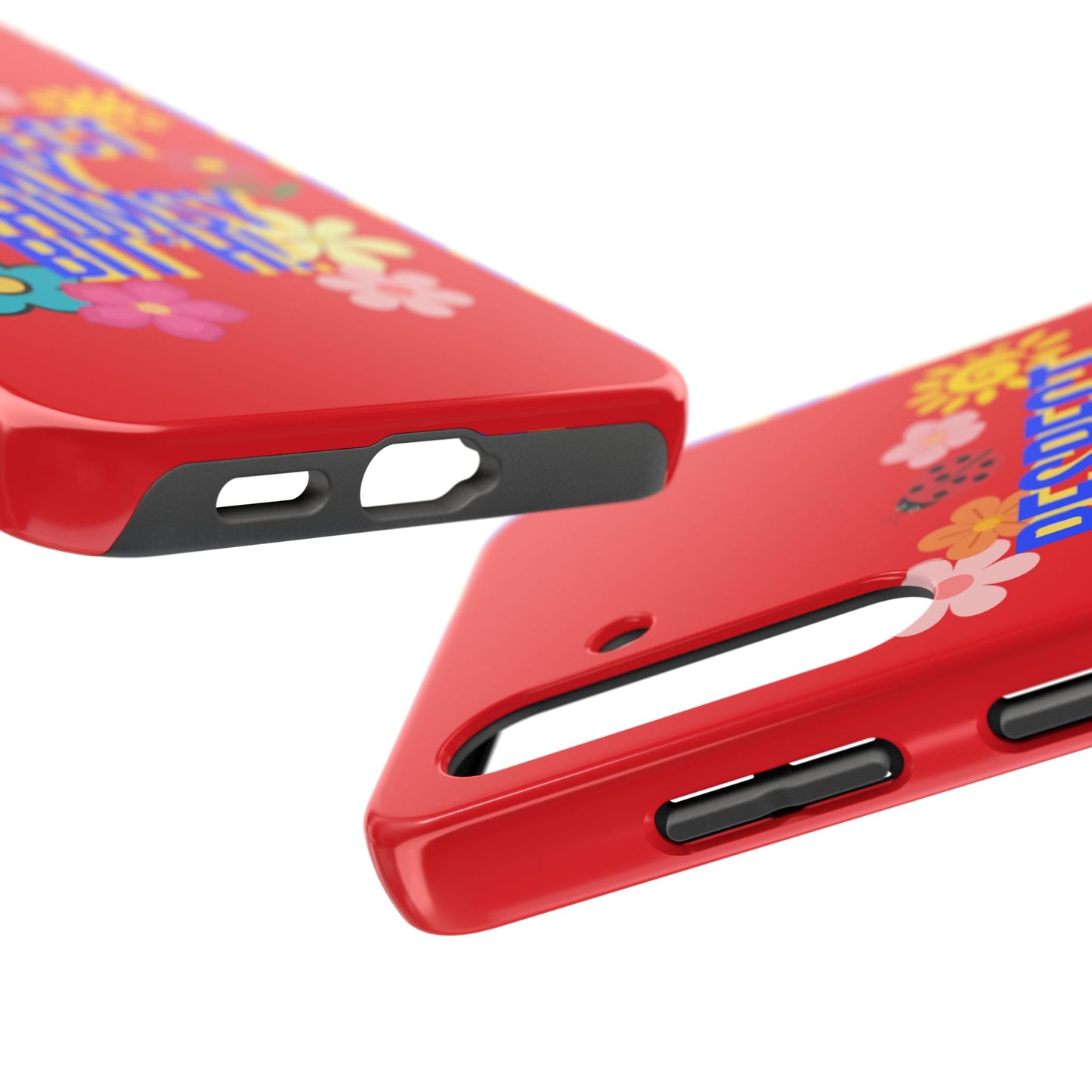 Respect My Whimsy Bitch! Tough Phone Case — Floral Retro Protective Cover