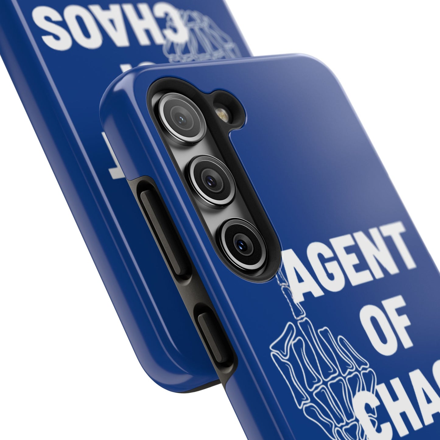 Phone Case — "Agent of Chaos" Bold Skeleton Graphic Rugged Protection