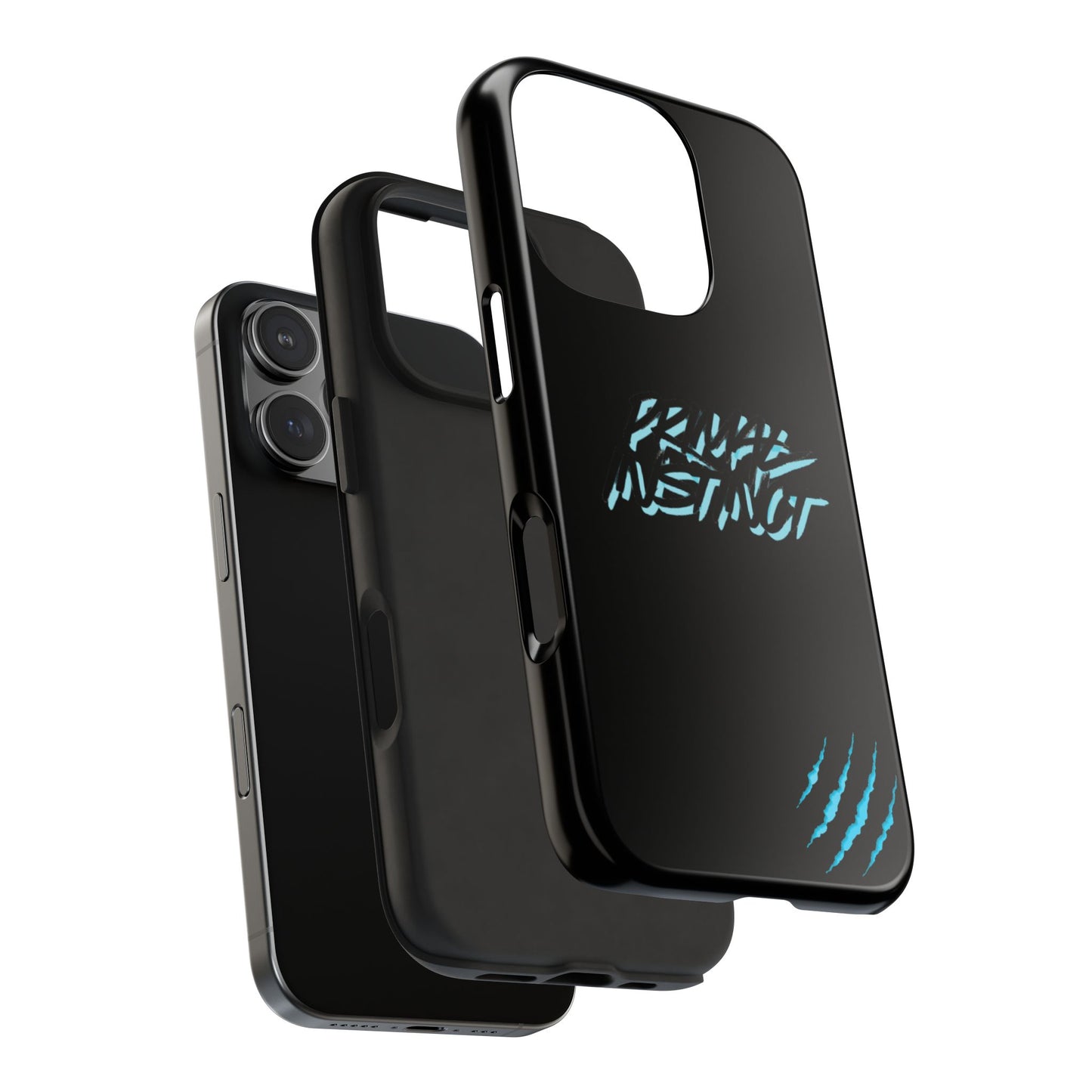 Tough Phone Case — Blue Claw 'Instinct' Scratch Design