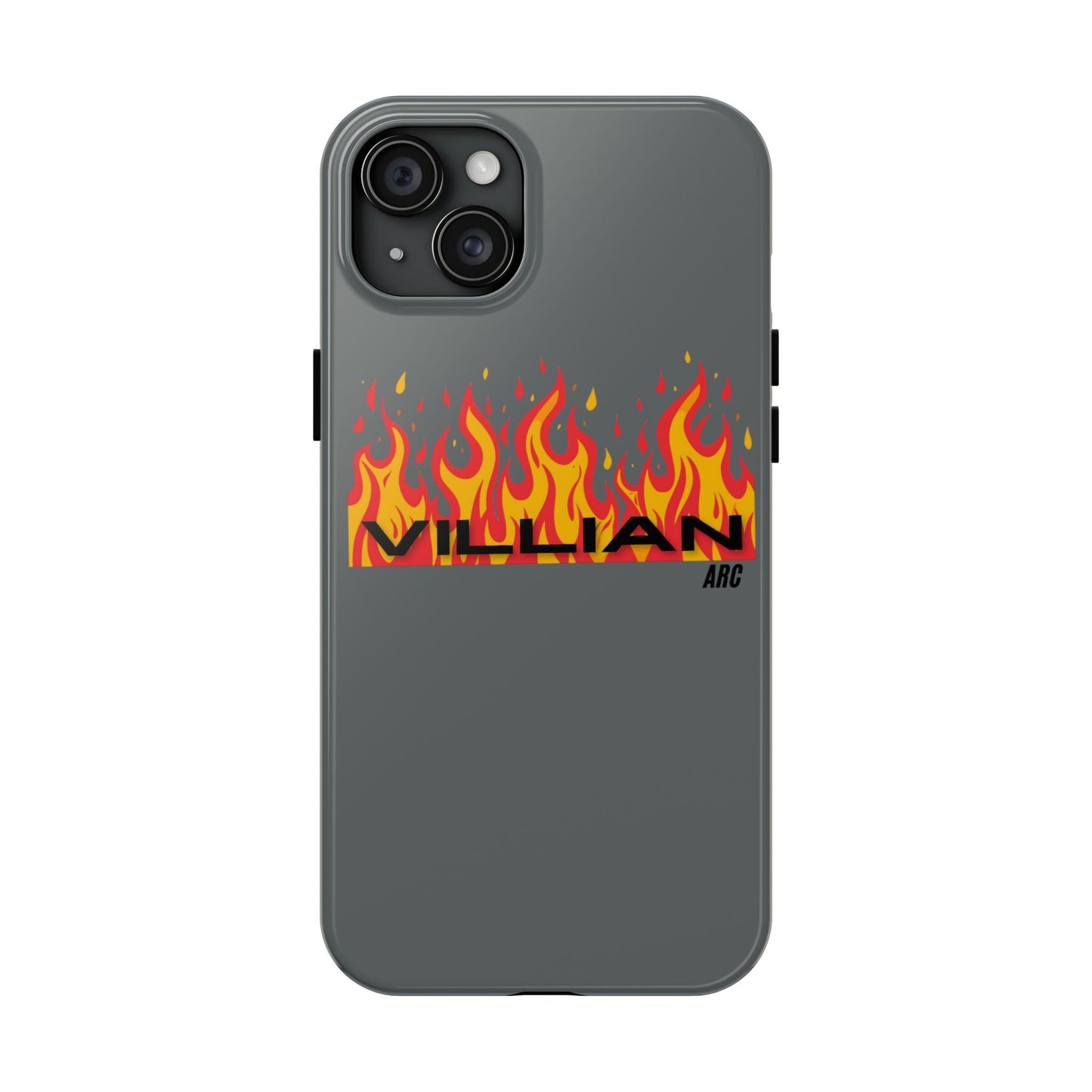 Flame 'Villian' Tough Phone Case – Protective Fire Graphic iPhone Case