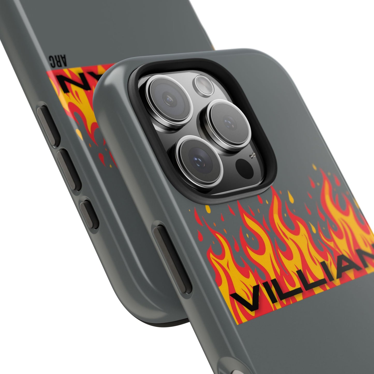 Flame 'Villian' Tough Phone Case – Protective Fire Graphic iPhone Case