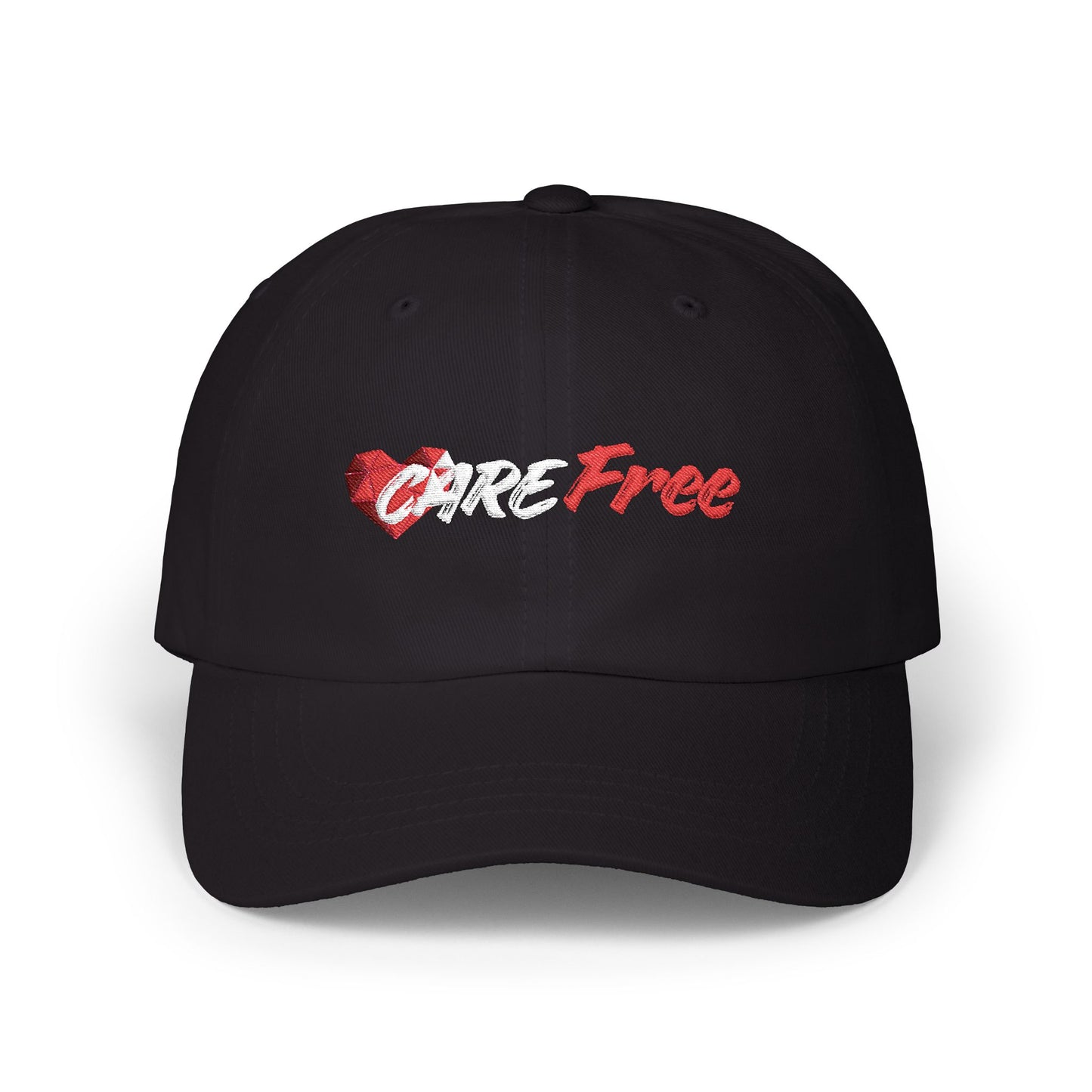 Dad Cap "Love Free" Embroidered Heart Dad Hat