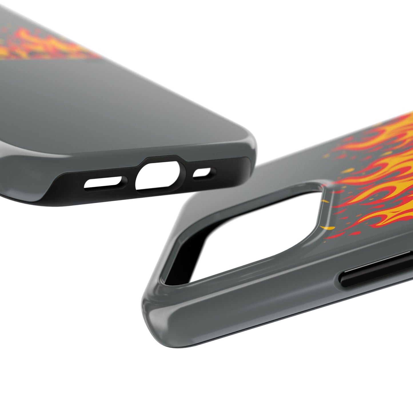 Flame 'Villian' Tough Phone Case – Protective Fire Graphic iPhone Case