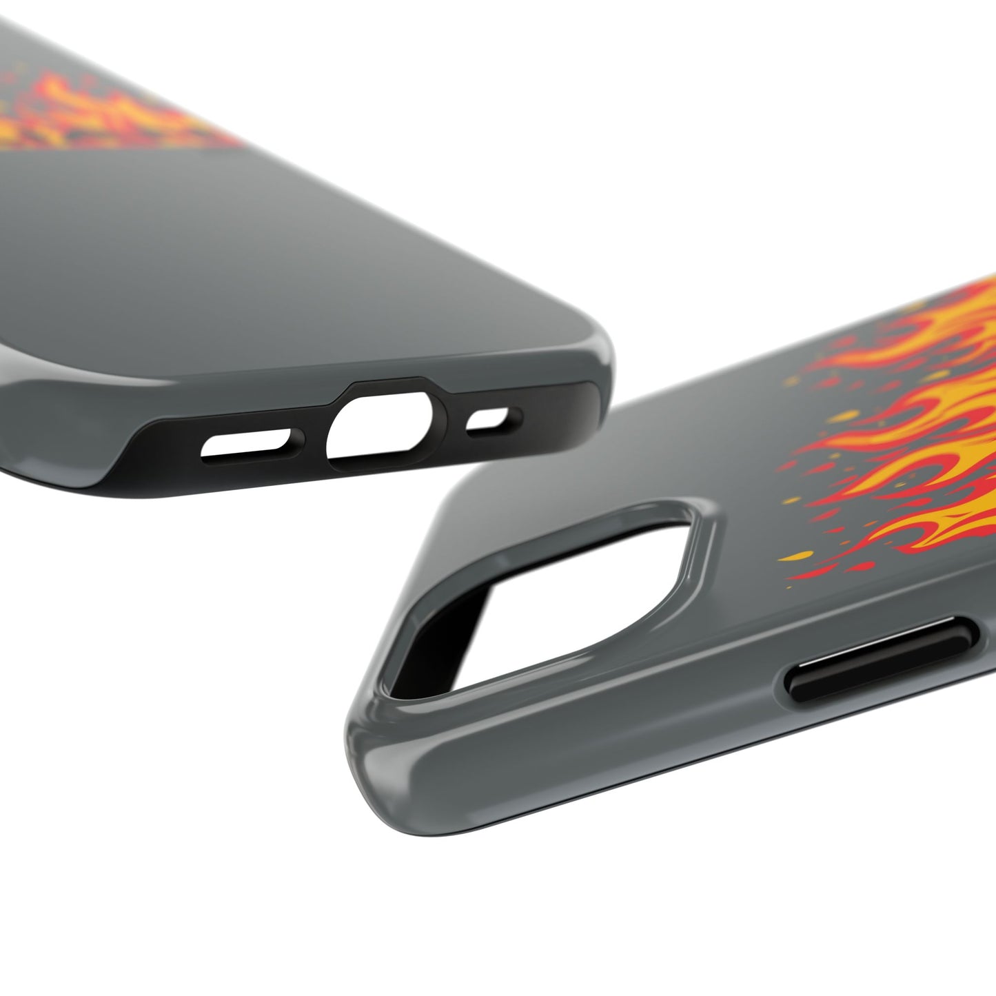 Flame 'Villian' Tough Phone Case – Protective Fire Graphic iPhone Case