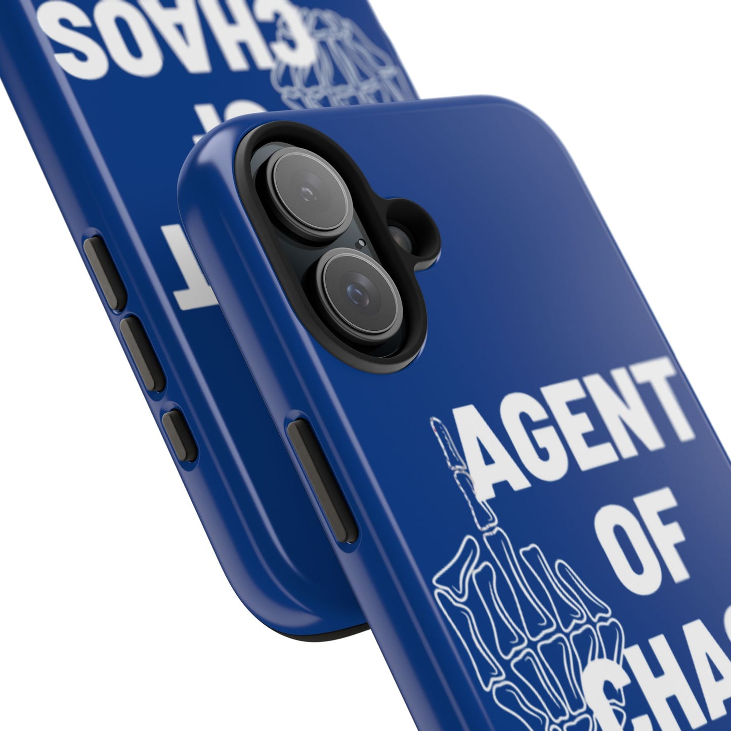 Phone Case — "Agent of Chaos" Bold Skeleton Graphic Rugged Protection