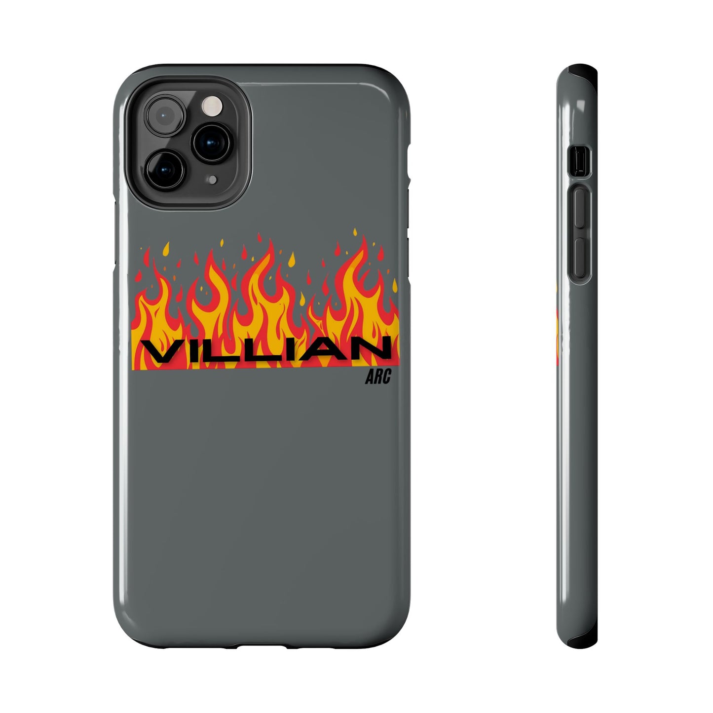 Flame 'Villian' Tough Phone Case – Protective Fire Graphic iPhone Case