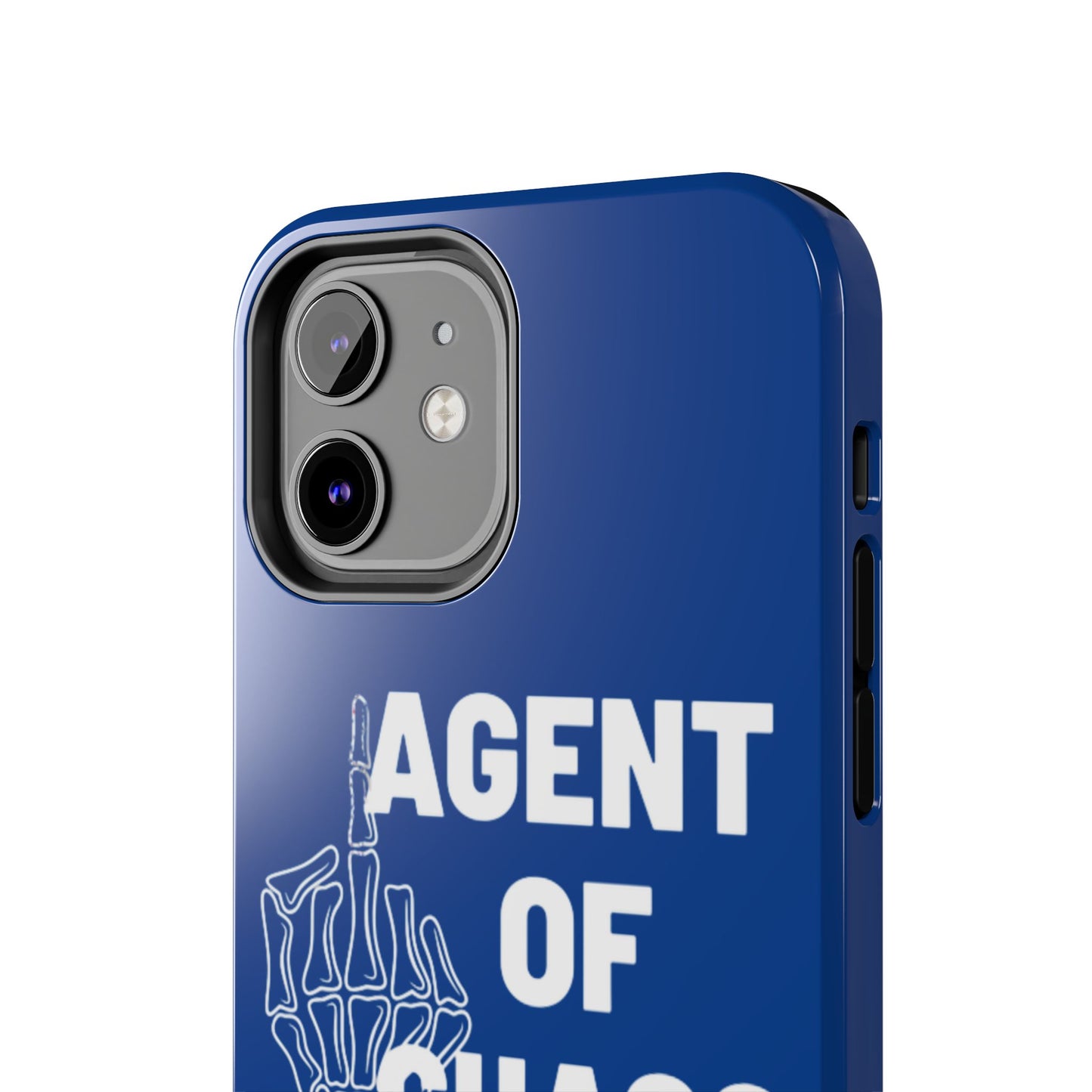 Phone Case — "Agent of Chaos" Bold Skeleton Graphic Rugged Protection
