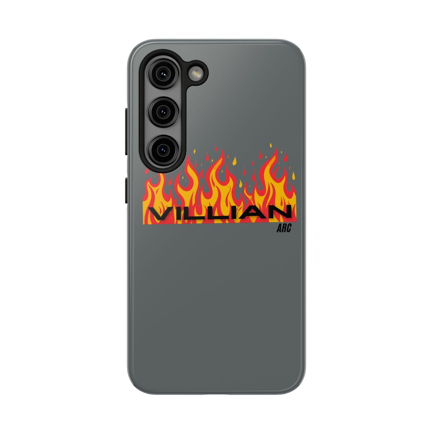 Flame 'Villian' Tough Phone Case – Protective Fire Graphic iPhone Case