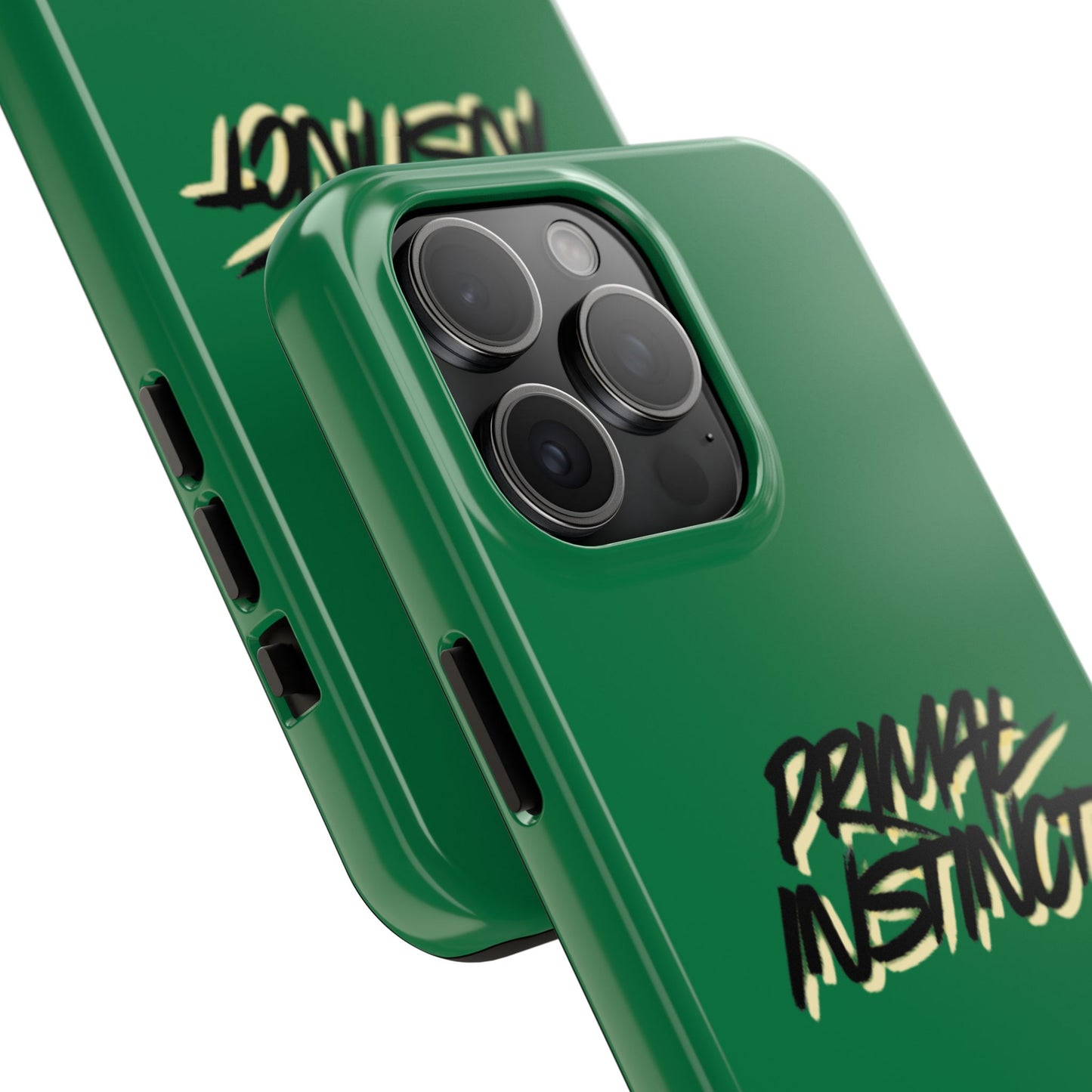 Primal Instinct Tough Phone Case — Green Claw-Mark Protective Cover
