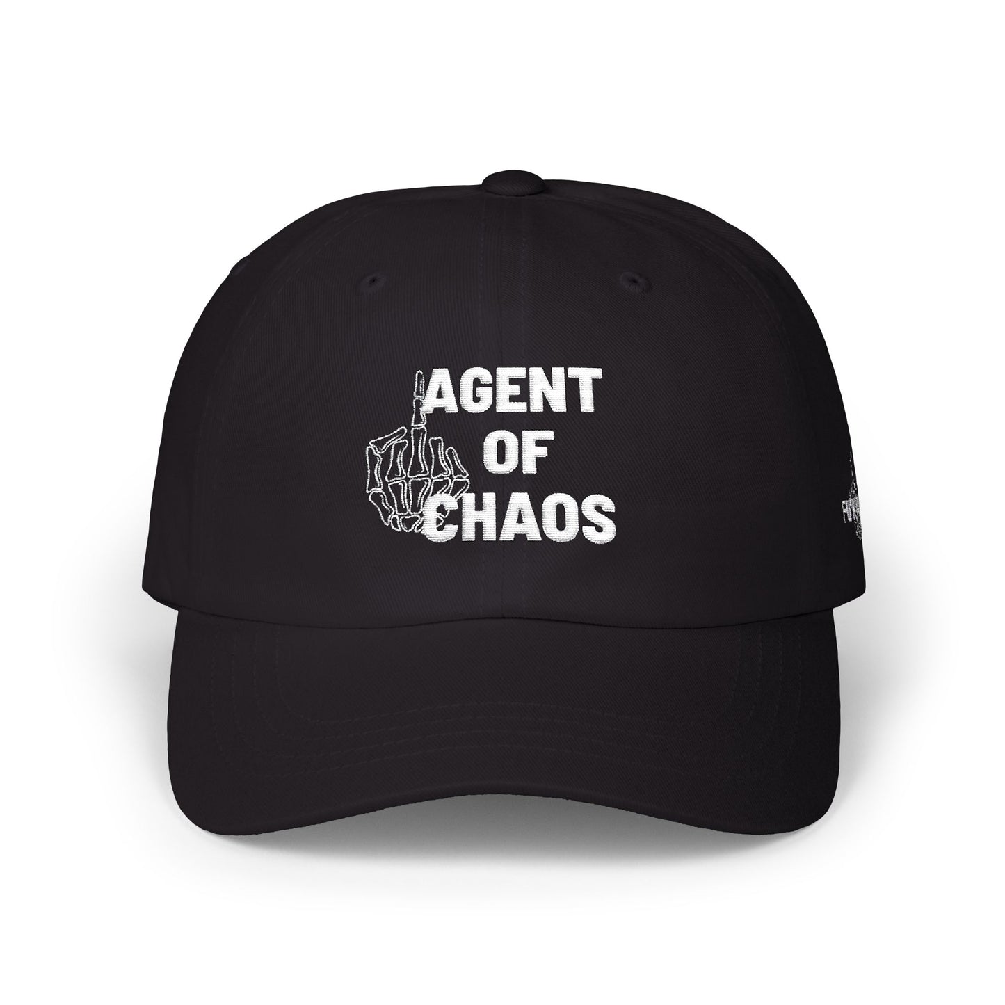 Agent of Chaos Dad Cap – Distressed Logo Baseball Hat