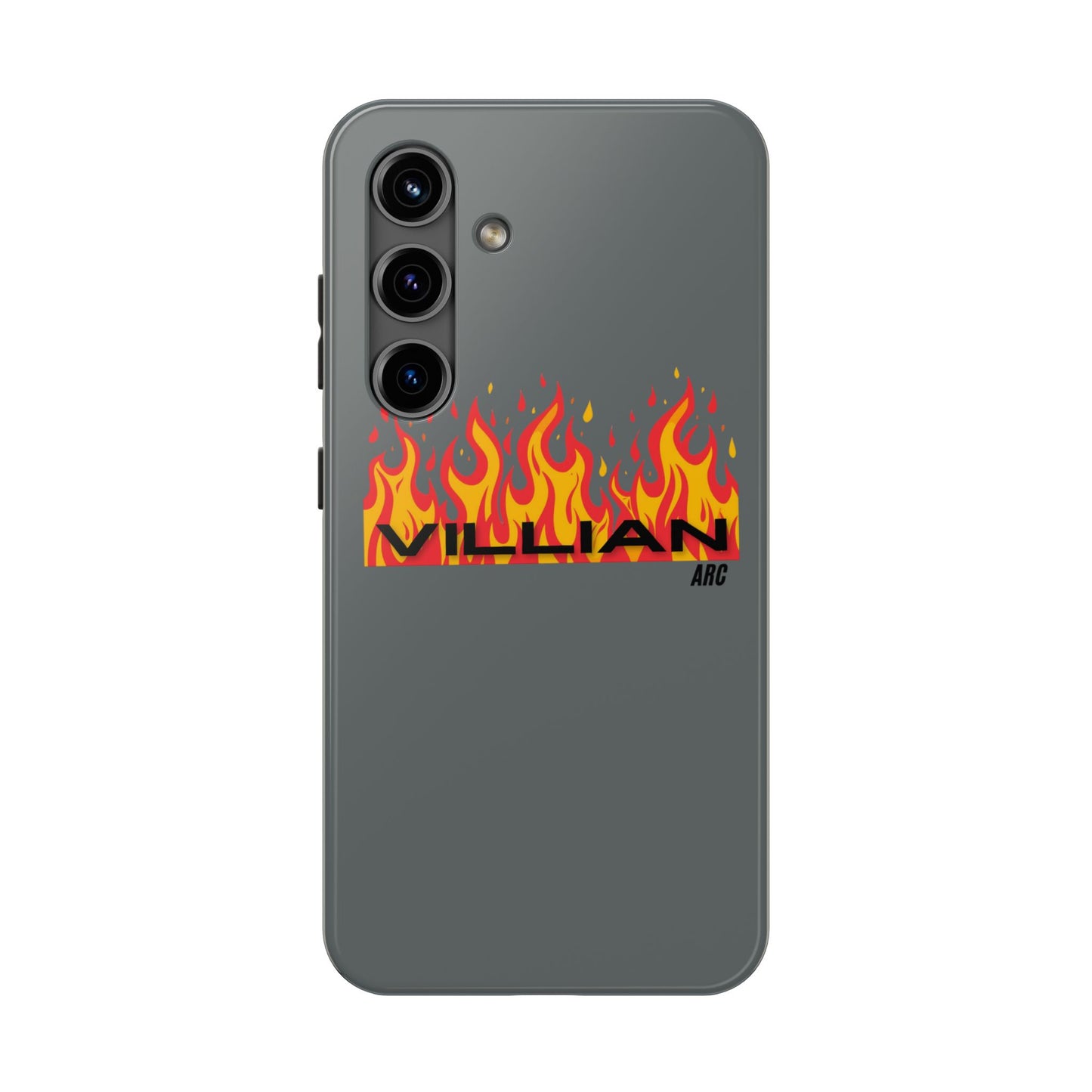 Flame 'Villian' Tough Phone Case – Protective Fire Graphic iPhone Case